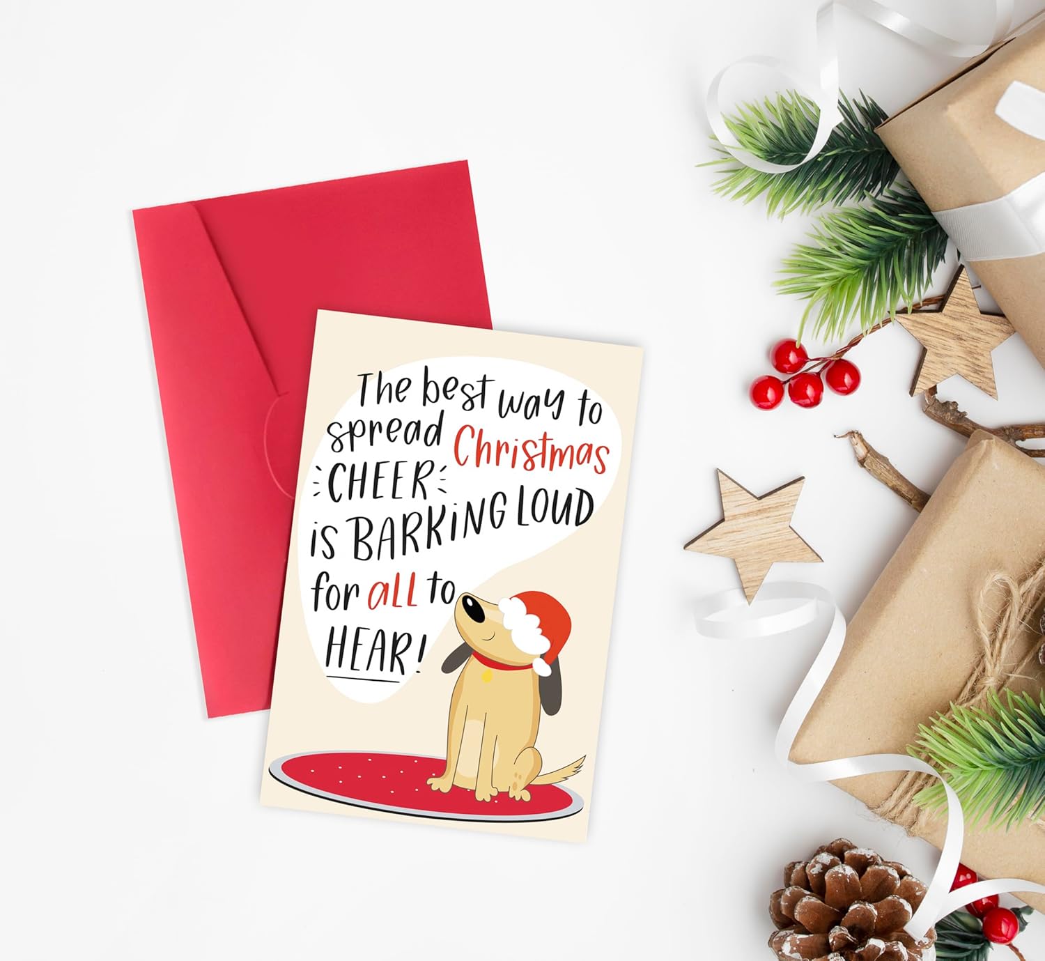 Funny Dog Christmas Card