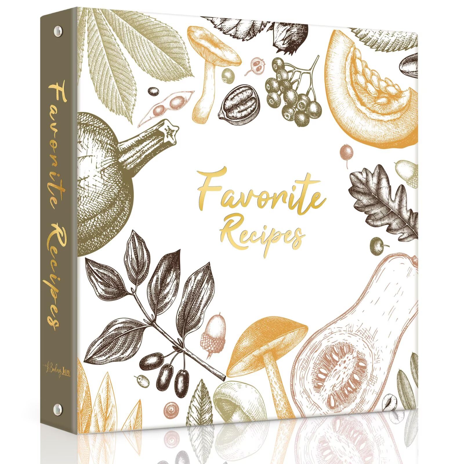 Recipe Binder with Plastic Sleeves, Full Page Cards and Dividers, Recipe Binder 8.5x11 3 Ring, Blank Recipe Book Binder to Write in Your Own Recipes (