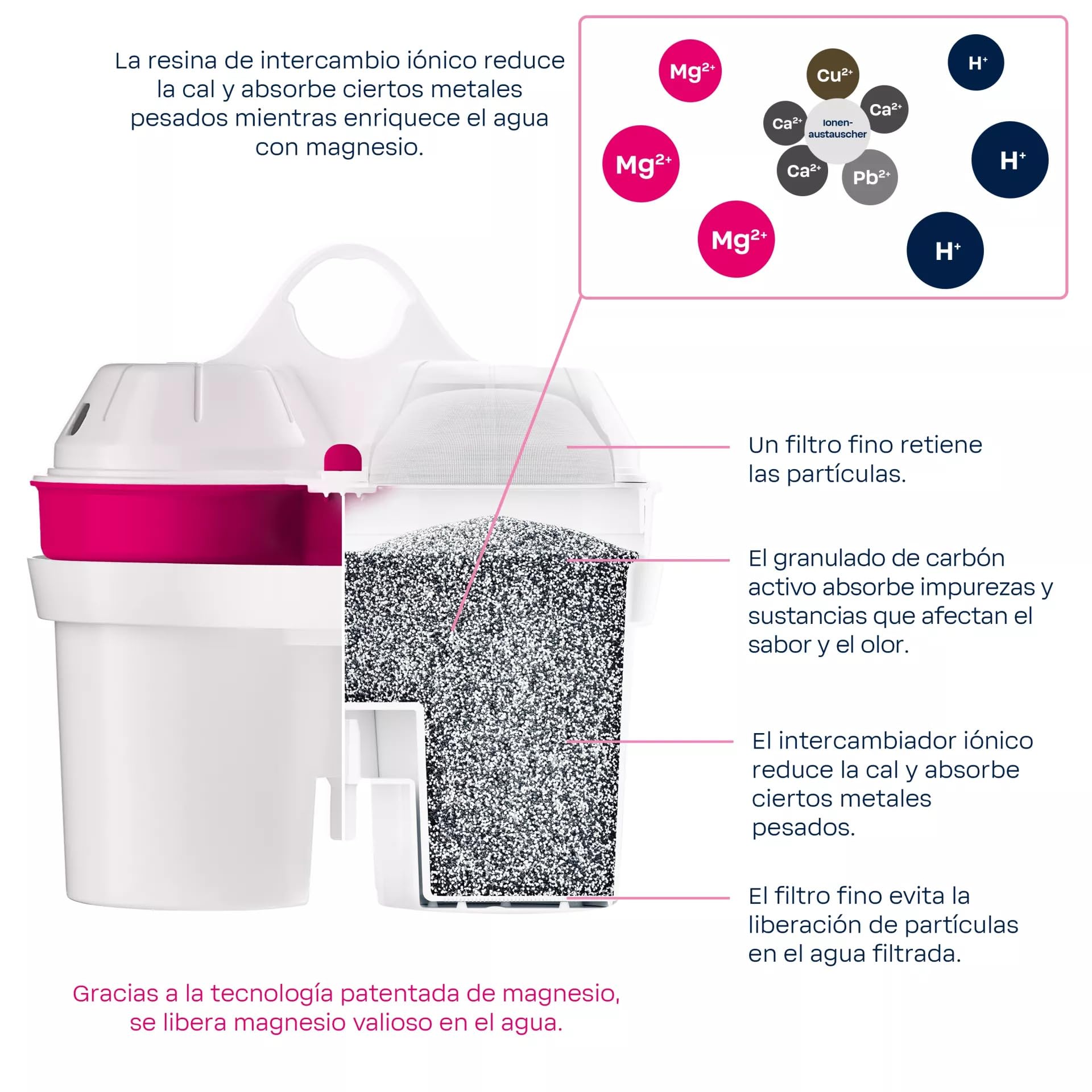 BWT Filtro de Agua Vida Petrol 2,6L + 13 Cartuchos de Filtro de Magnesio | Paquete Anual | Filtro de Agua Potable | Para Comidas & Bebidas | Filtra Cal, Cloro, Plomo & Cobre