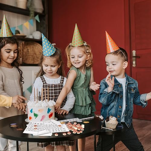 Miniatura 6 de Juego de bingo clásico, juego de bingo de madera incluye 40 tarjetas de números de bingo y 75 ajedrez, juego de azar para fiestas familiares, niños