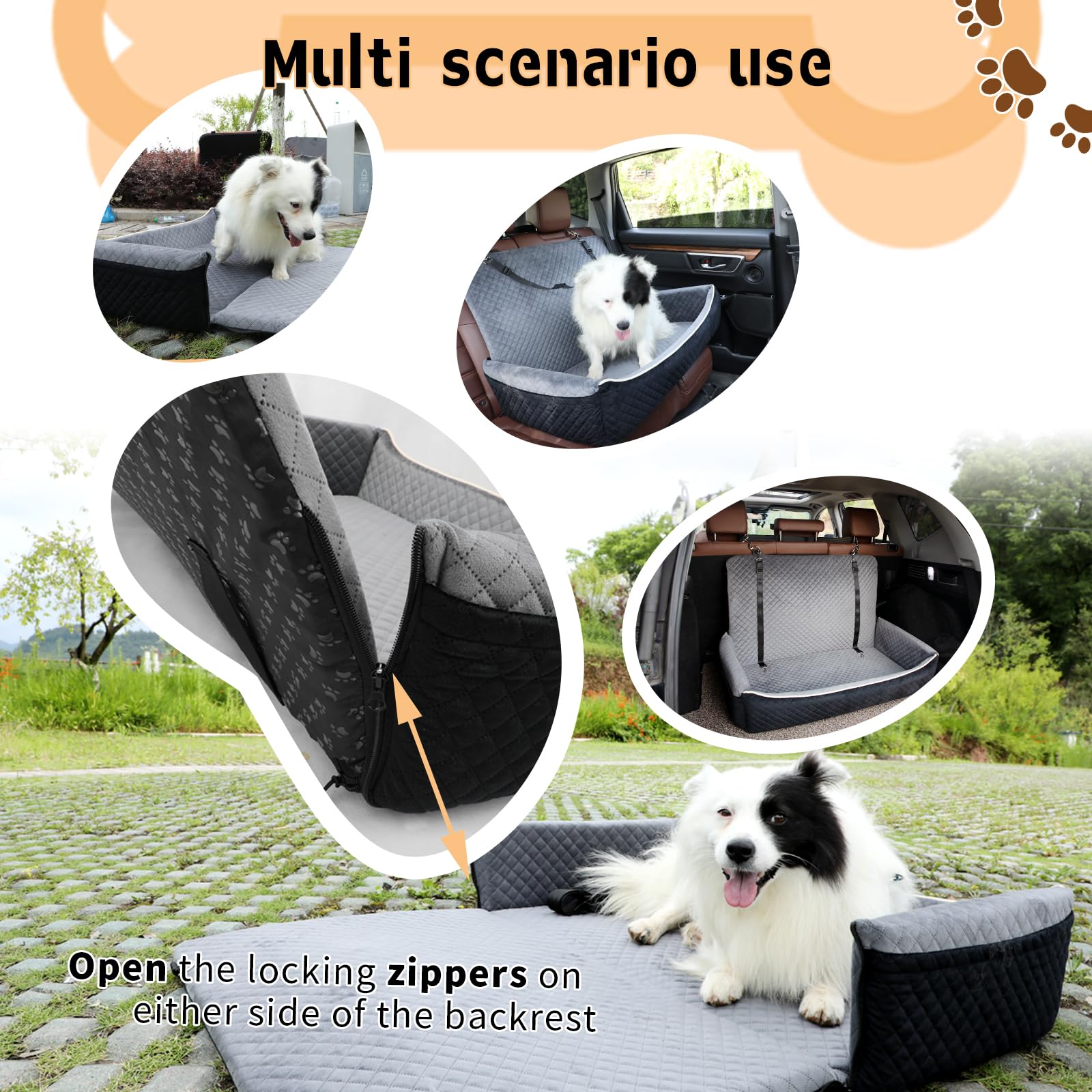 Dog Car Seat For Large/Medium Dog Under 60 Lbs Or 2 Small Dogs,Dog Car - View #11