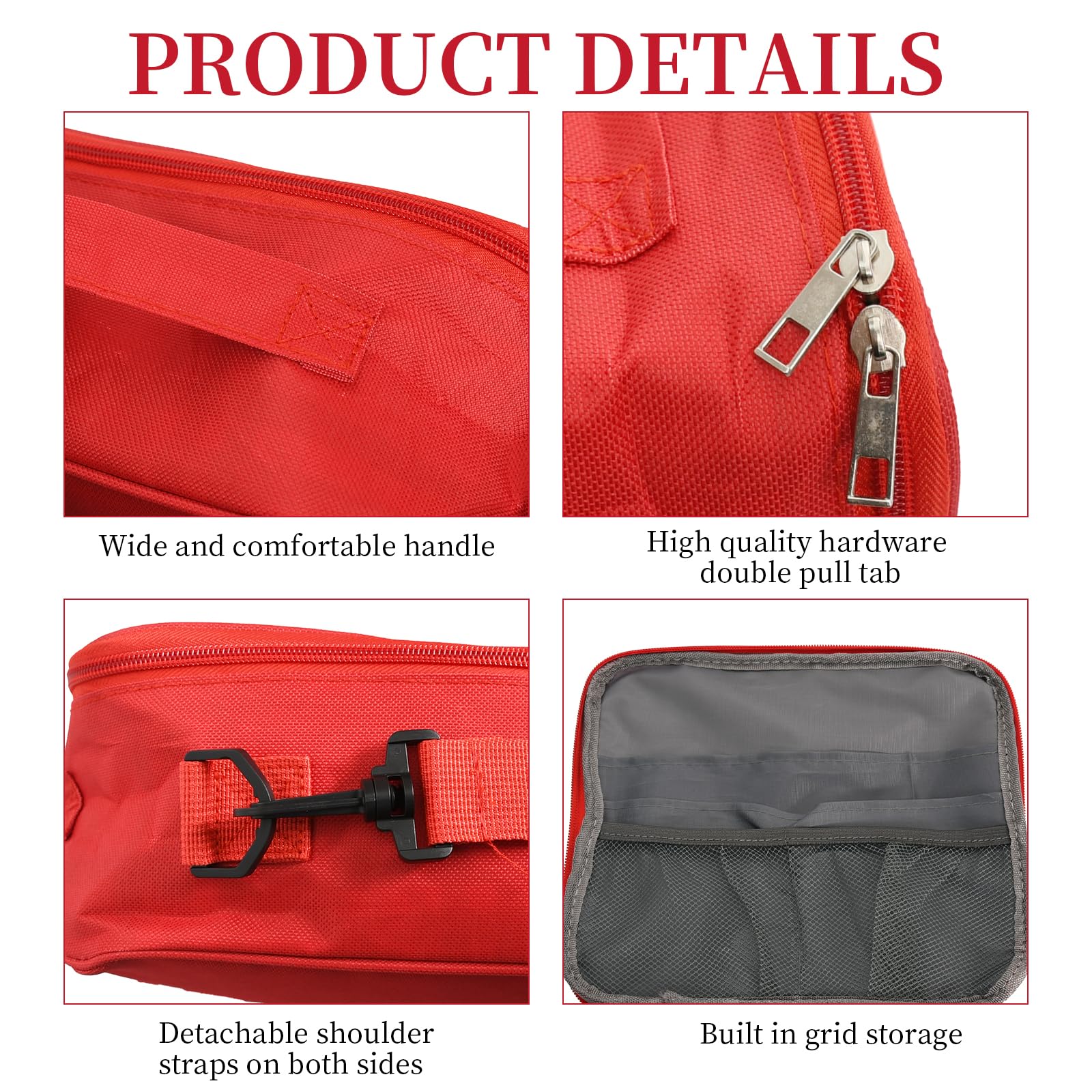 2 Piezas Kit Primeros Auxilios VacíO Tela Oxford Botiquin De Primeros Auxilios Impermeable Y Resistente Al Polvo Botiquin Para La Familia, Viajes Y Aventuras Al Aire Libre