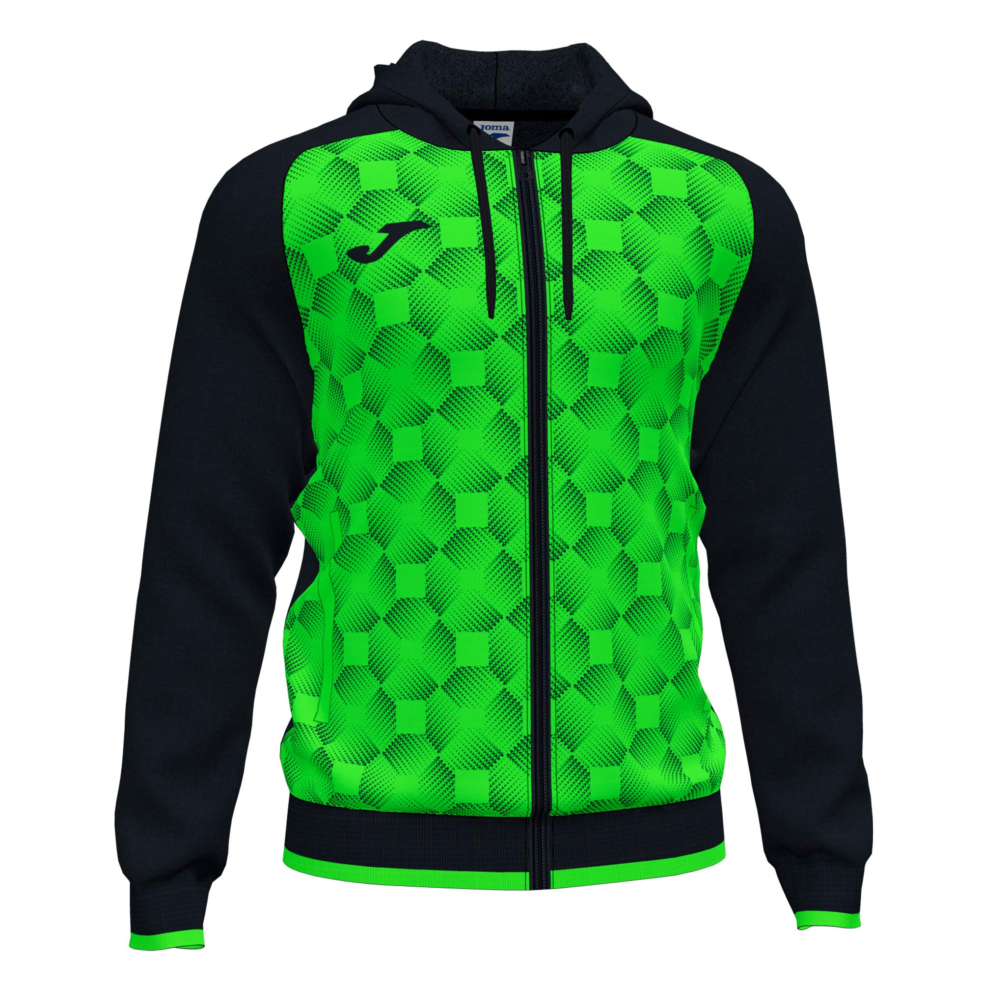 Primer plano de la textura del tejido de la camiseta Joma Supernova III para niños.