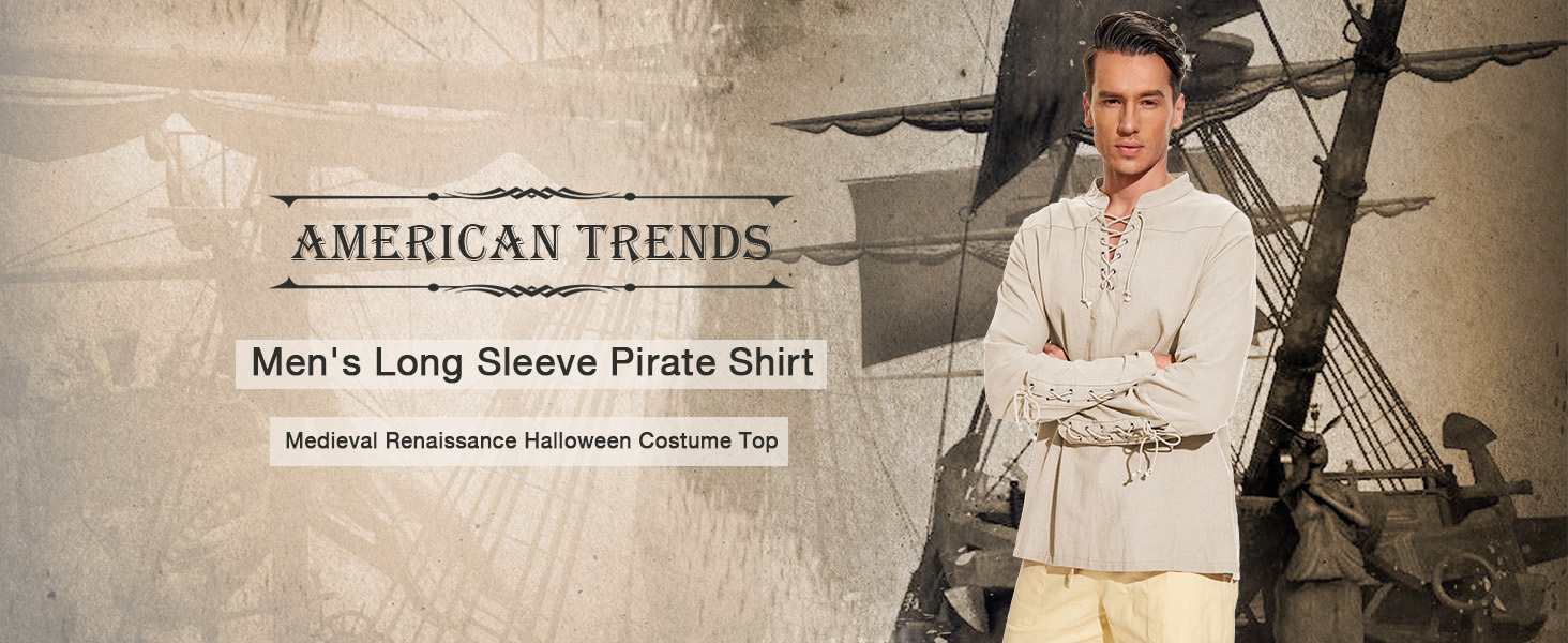 Maglia Uomo Plus Size In Lino Medievale Con Ricamo Viking - T-shirt