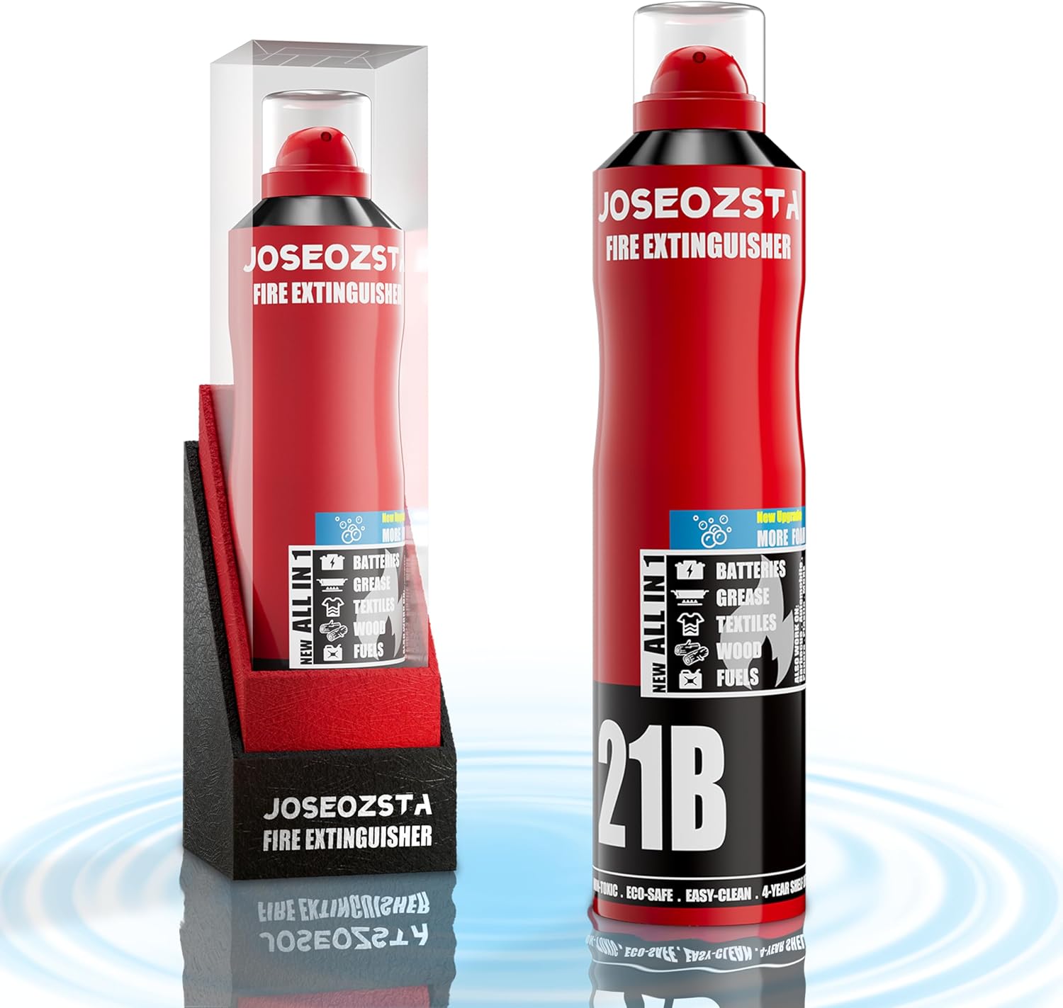 Fire Extinguishers for the house- Home Fire Extinguisher for Kitchen – Car Fire Extinguisher for AutoMobile – Small Fire Extinguisher for Clothing, Papers – Portable Fire Suppressor (RED 1-Pack) Fire Extinguishers for the house- Home Fire Extinguisher for Kitchen – Car Fire Extinguisher for AutoMobile – Small Fire Extinguisher for Clothing, Papers – Portable Fire Suppressor (RED 1-Pack)