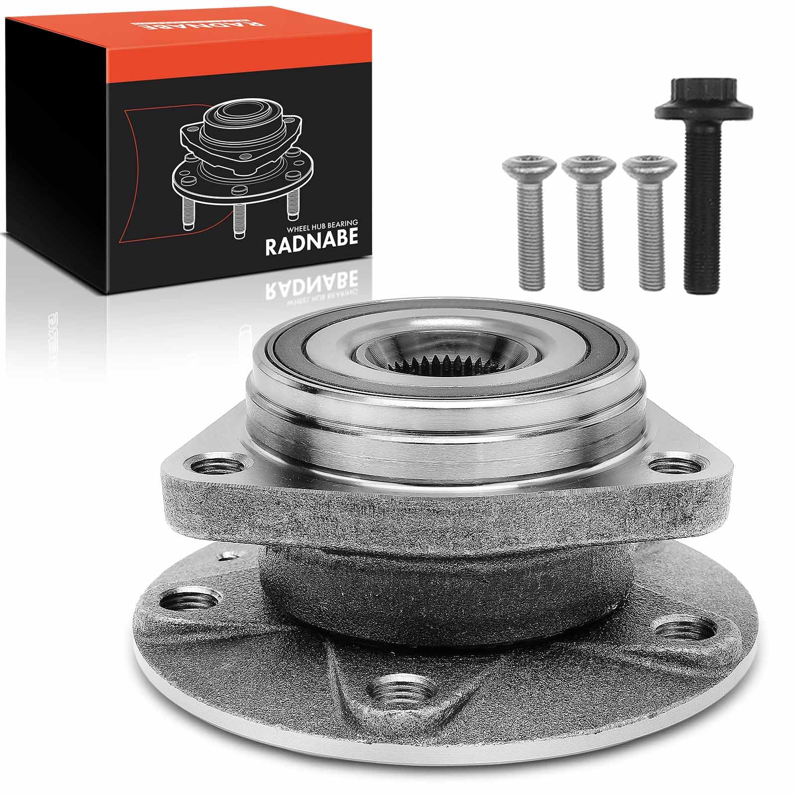 Frankberg 1x Wheel Bearing Hub Wheel Hub Front Axle for A3 Q2 R8 TT Ateca Leon K.a.r.o.q K.o.d.i.a.q O.c.t.a.v.i.a III Superb III 2012-2020 8V0498625A
