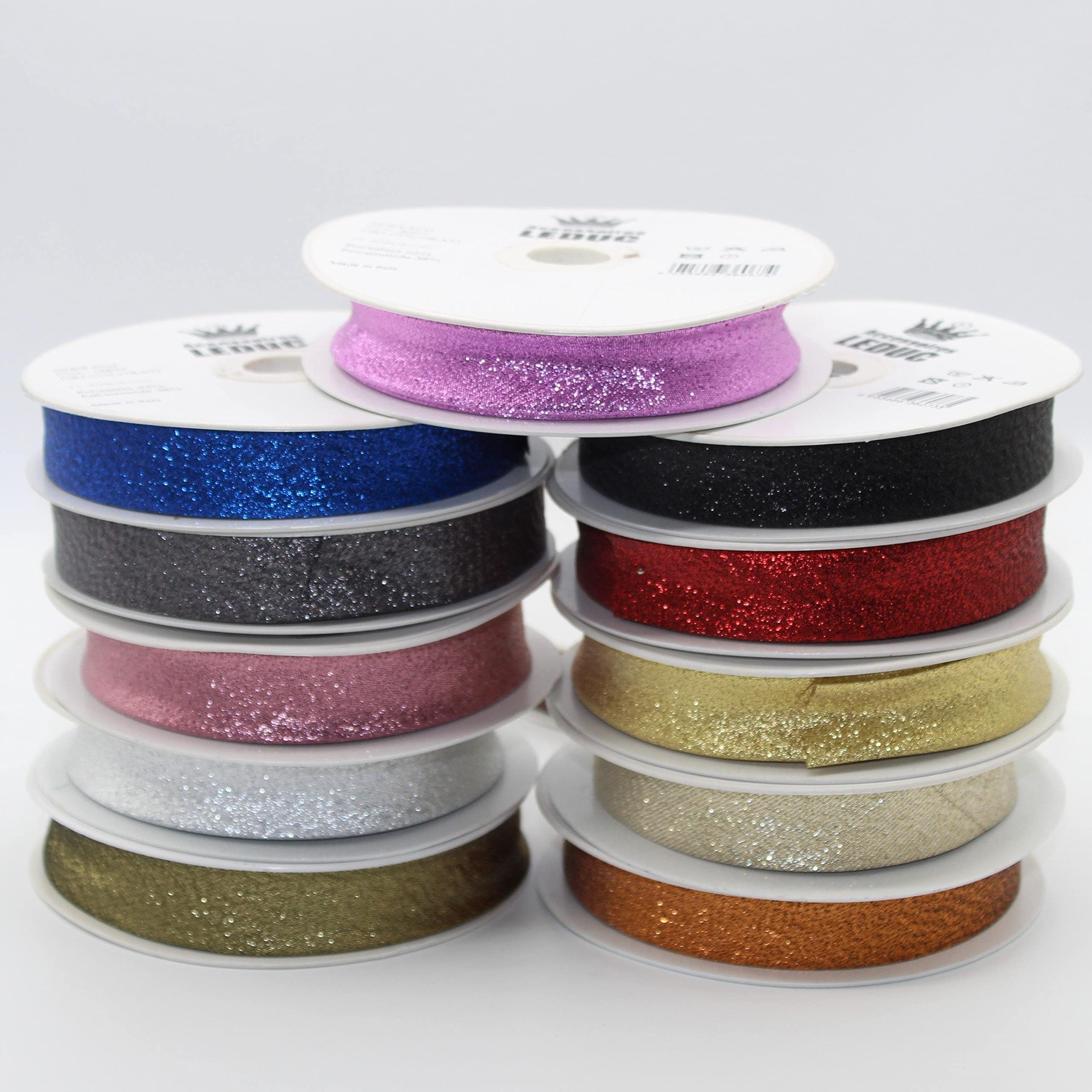 Leduc 20 mètres Biais Coton - 30 Coloris différents - Pour couture Double plis 8+20+8 mm Qualité