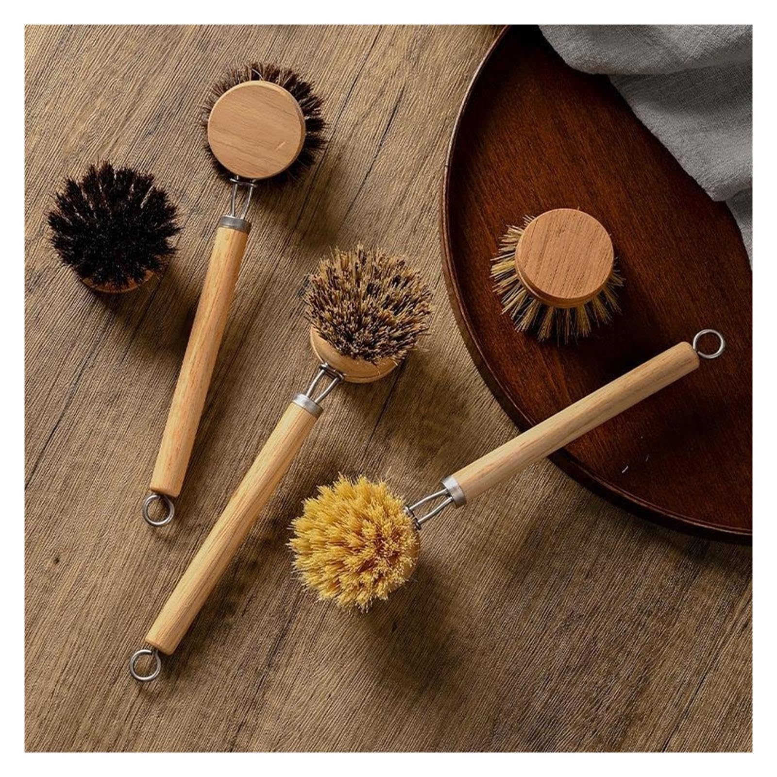 3pcs sisal Pot Brush pour Cuisine