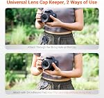JJC 2-Pack 55mm Front Lens Cap Cover with Cap Keeper for Nikon D3500 D3400 D5600 D7500 with AF-P 18-55mm f/3.5-5.6G VR Kit Lens & Other Lenses with 55mm Filter Thread (Not for Canon EF-S 18-55mm Lens)