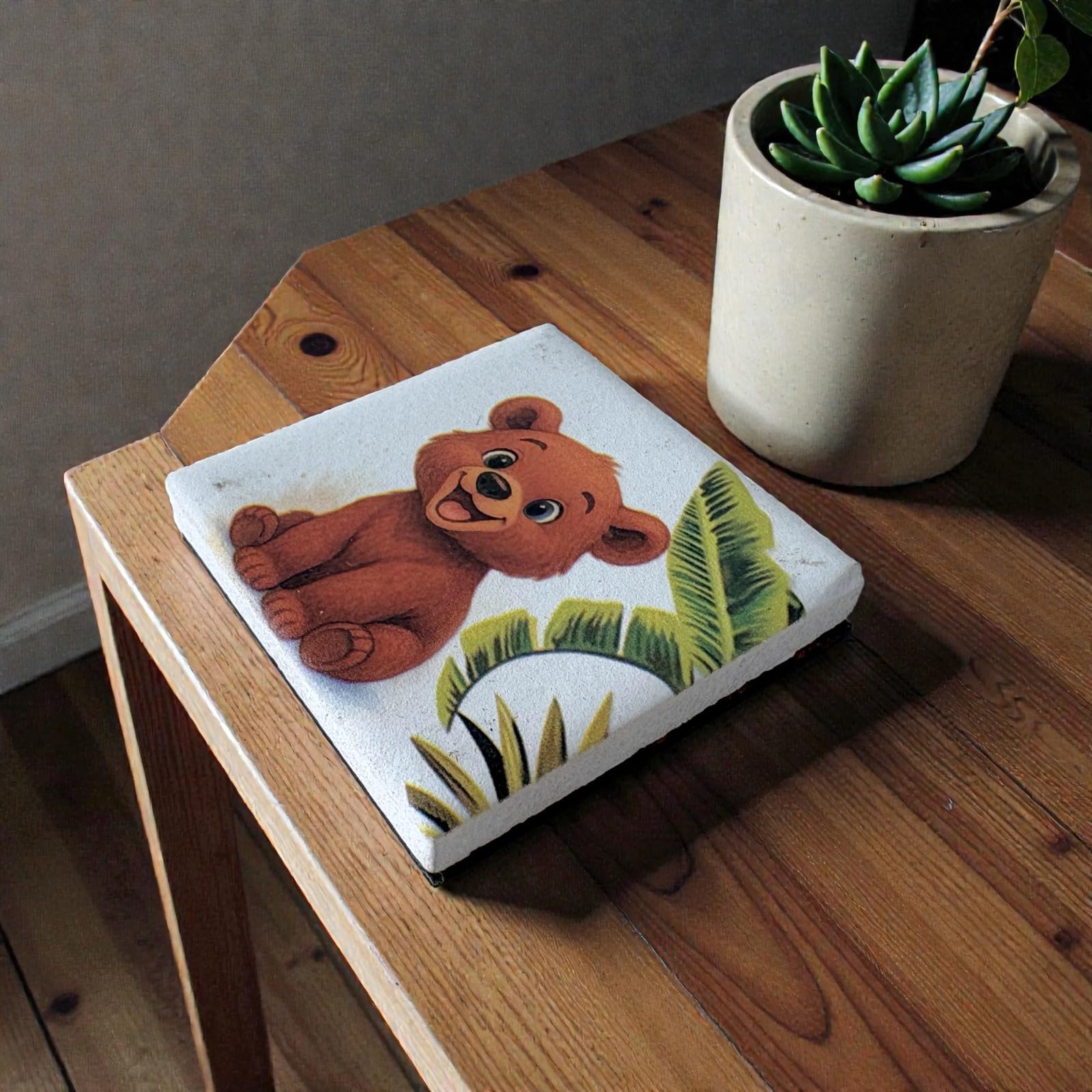 Doni Bomboniere 1 Magnet mit Bär, Motiv Dschungel, Kommunion, erster Geburtstag, Geschenkideen, originell, günstig