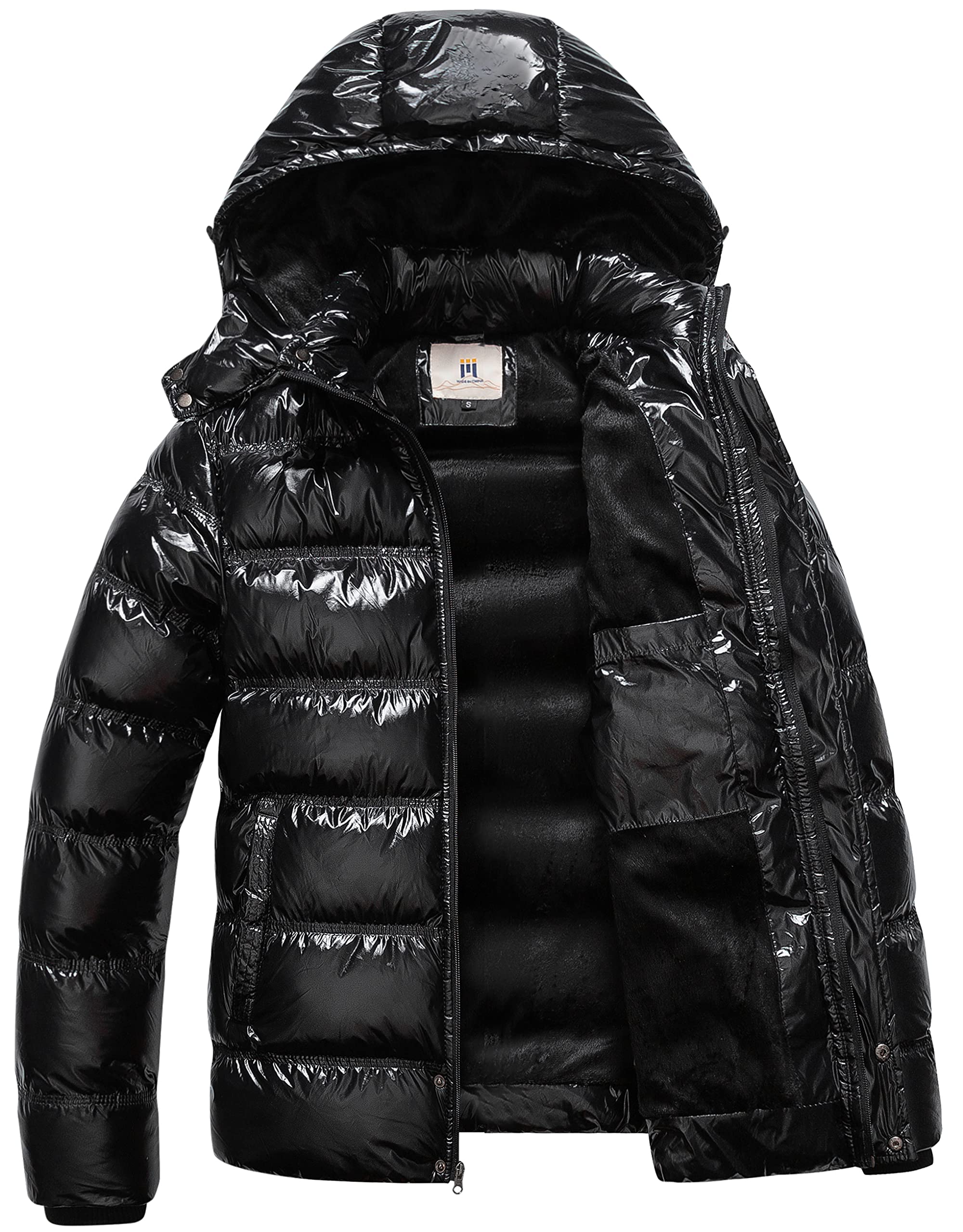 Creatmo Us Mens Puffer Jacket Waterproof Winter Parka Jacket Warm