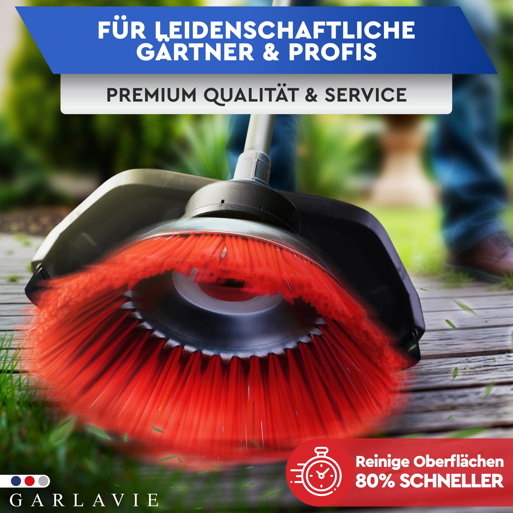 Nylon Unkrautbürste für Freischneider – Schonende Wildkrautbürste für Motorsense, sanfte Moos- & Unkrautentfernung auf empfindlichen Oberflächen