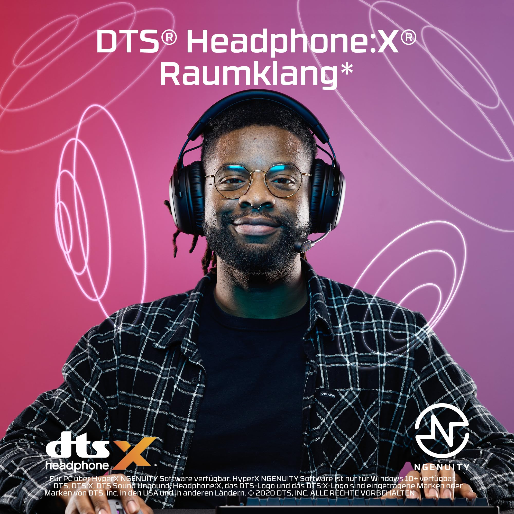 HyperX Cloud III S Wireless Gaming Headset mit bis zu 120 Std. Akkulaufzeit | Gaming & Streaming, 2,4 GHz & Bluetooth, Memory-Schaumstoff, Klare Sprach-Chats, Geräteübergreifende Nutzung