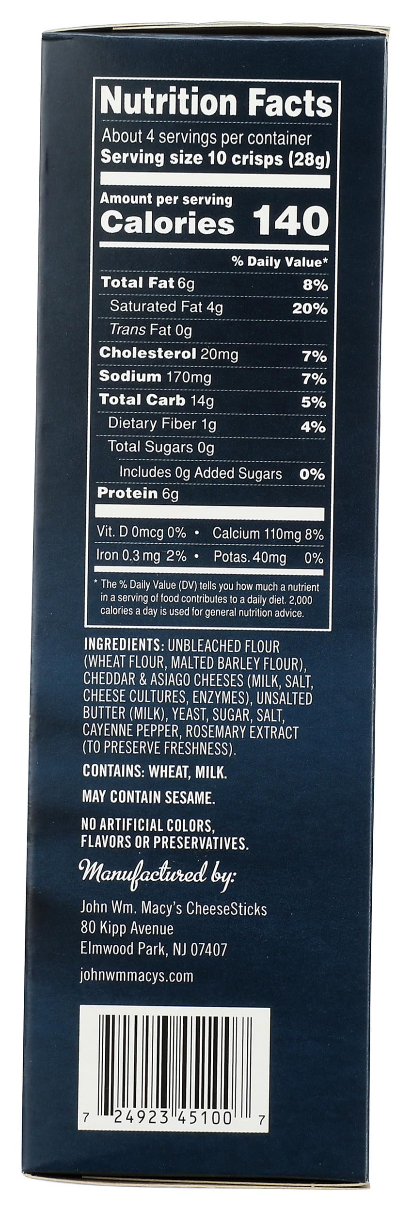 John Macys, Cheese Crisps Asiago, 4.5 Ounce thumbnail 7