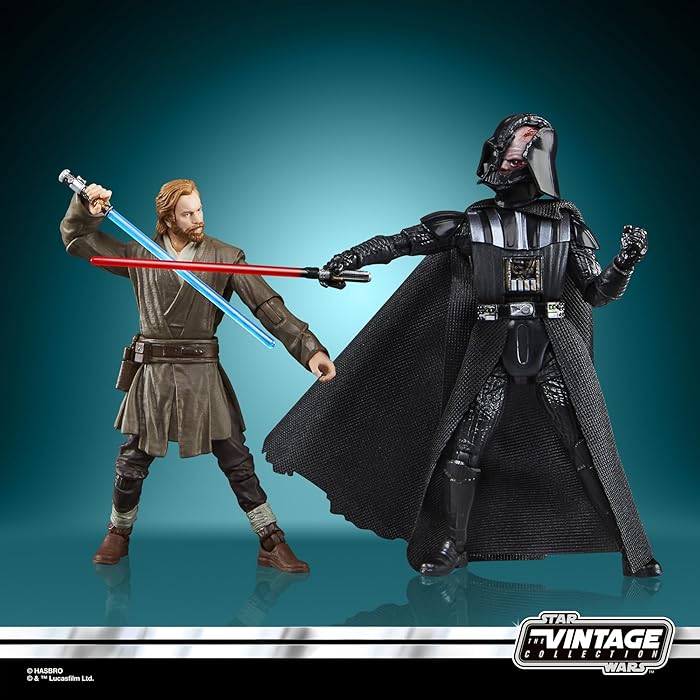 Hasbro F8721 Star Wars The Vintage Collection—Darth Vader + Obi-Wan(Ben) Kenobi(Showdown)(Star Wars Obi-Wan Kenobi)