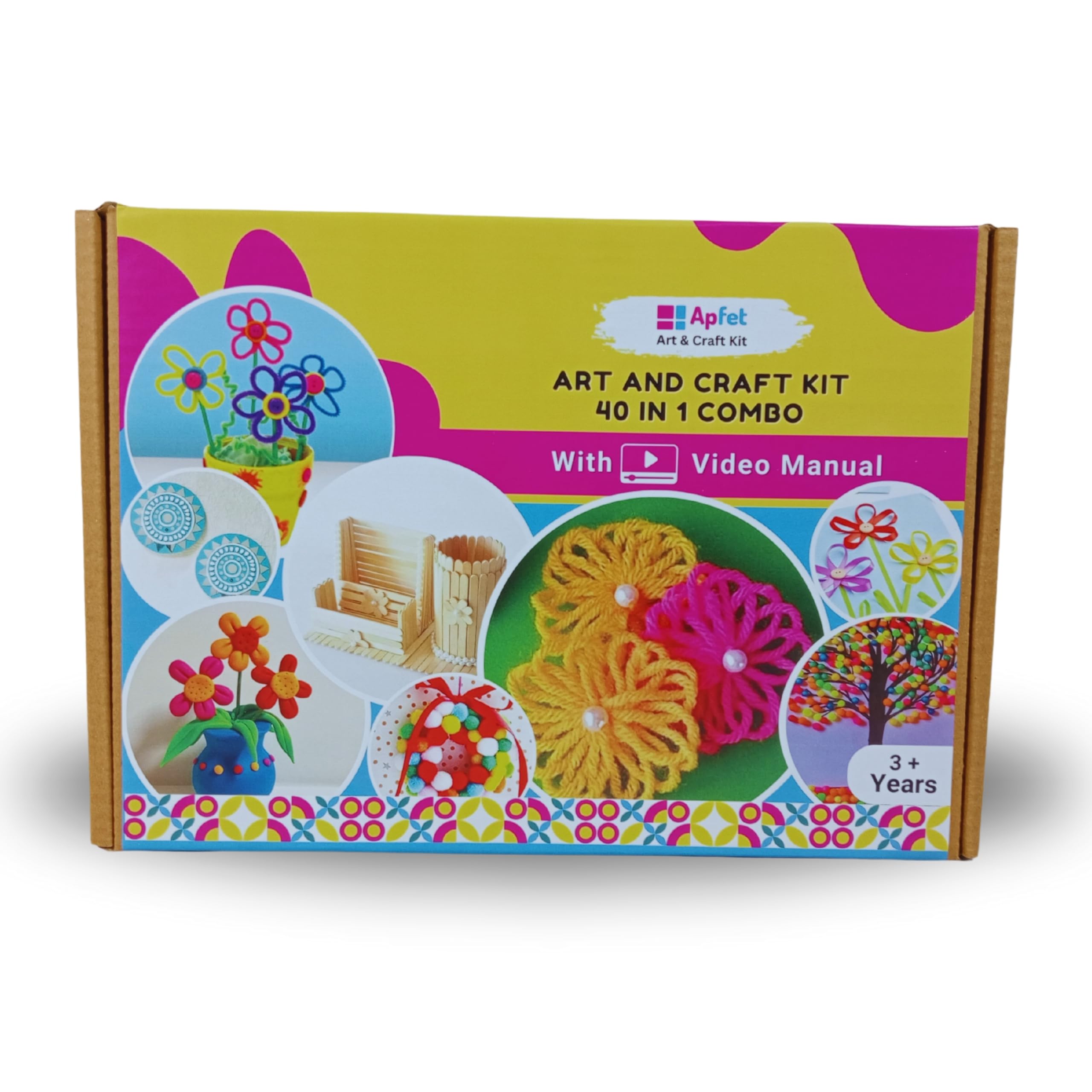 AK Craft Mari40g 2本セット Apfet Art and Craft Kit 40 in 1 DIY Combo Kit for Kids | Art &
