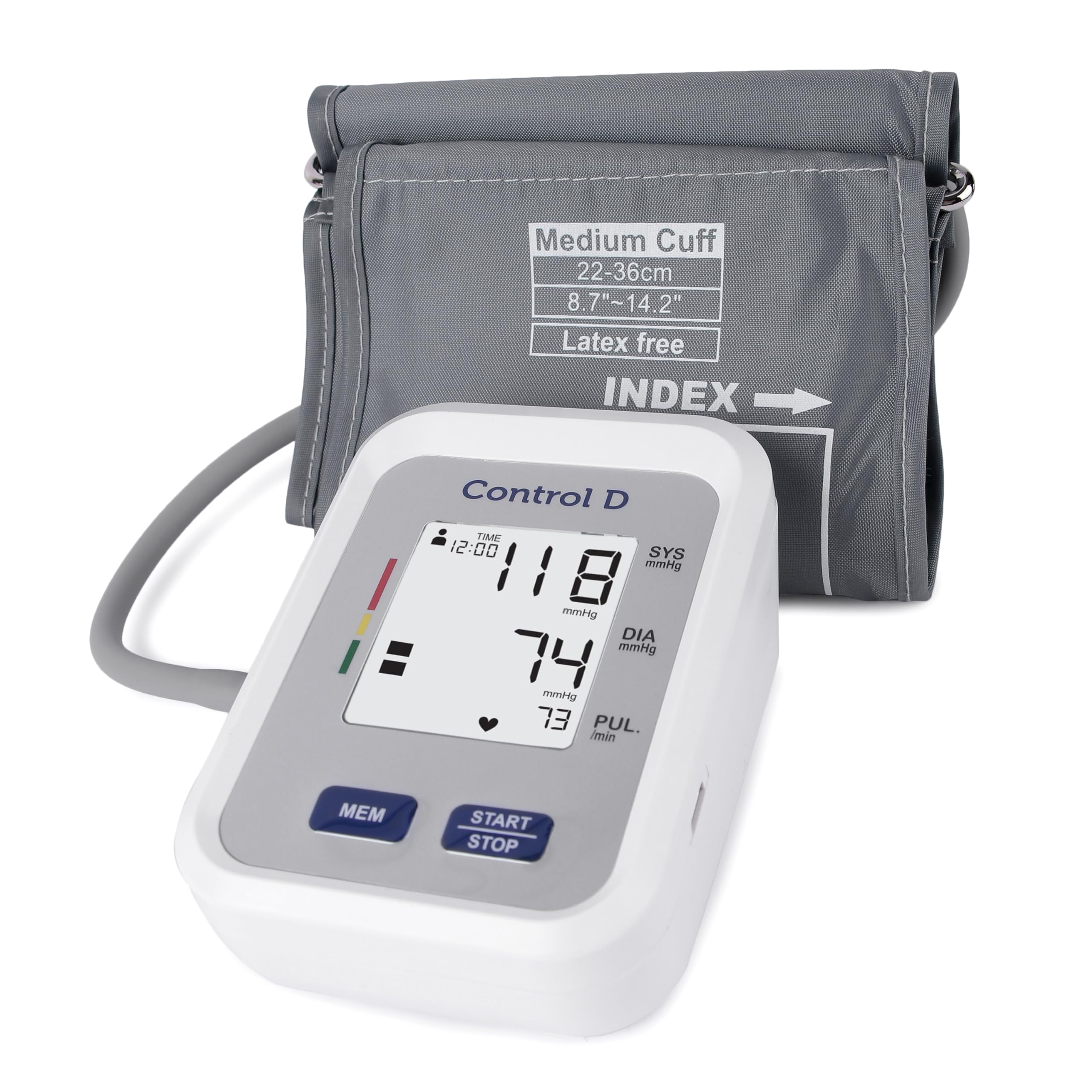 Quick MDI Digital Blood Pressure Monitor with Type-C Port, Fully Automatic BP Machine for Home and Clinic Use, 99x2 Dual User Memory, Irregular Heartbeat Detection, 22-36cm Cuff-image-10
