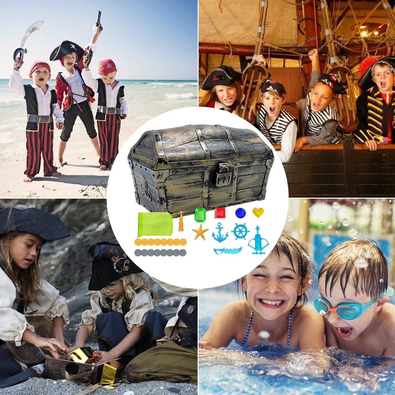 Cofres del Tesoro – Pro | Pirata – Cofres del Tesoro Pirata Grandes De Almacenamiento De Juguetes De Tamaño XL Colección Favorita De Los Maestros Cofre De Rendimiento Decorativo | 2026 Profe