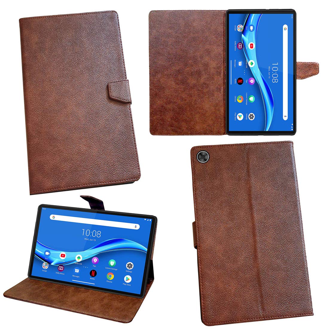 Zaoma PU Leather Flip Flap Case for Lenovo Tab M10 FHD Plus (2nd Gen) 10.3 inch Tablet Model No. : TB-X606F / TB-X606X Tablet. - Brown (B08Q7SG6T5) Amazon Price History, Amazon Price Tracker