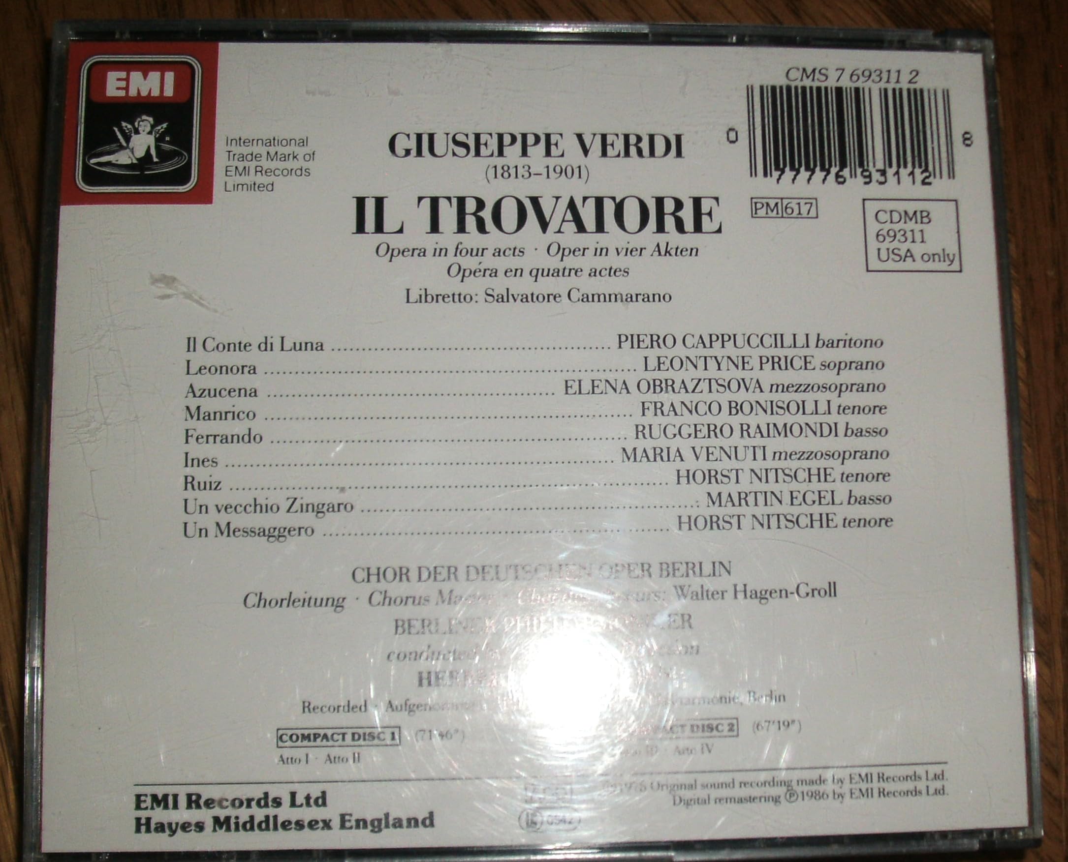 Giuseppe Verdi: Il Trovatore (Der Troubadour) (Gesamtaufnahme)