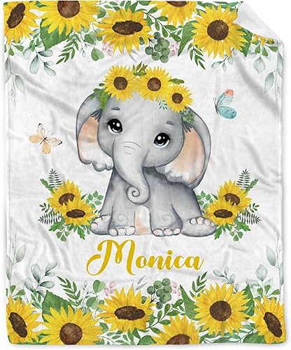 Miniatura 287 de Butterfly Custom Baby Blanket with Name Personalized Baby Blanket for Girl Boy Birthday Chirstmas Gift Customized Baby Receiving Blanket for Newborn