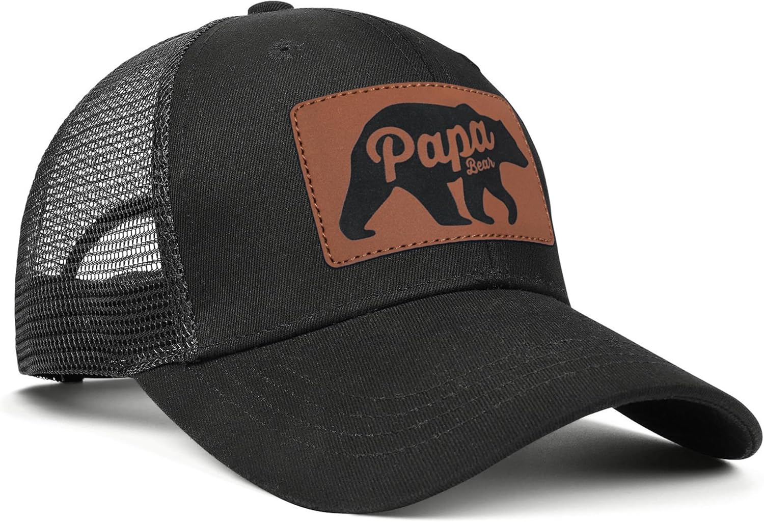 Papa Gifts Bear Hats for Grandpa Grandfather Dad Father Trucker Hat Baseball Cap Men - Image 4