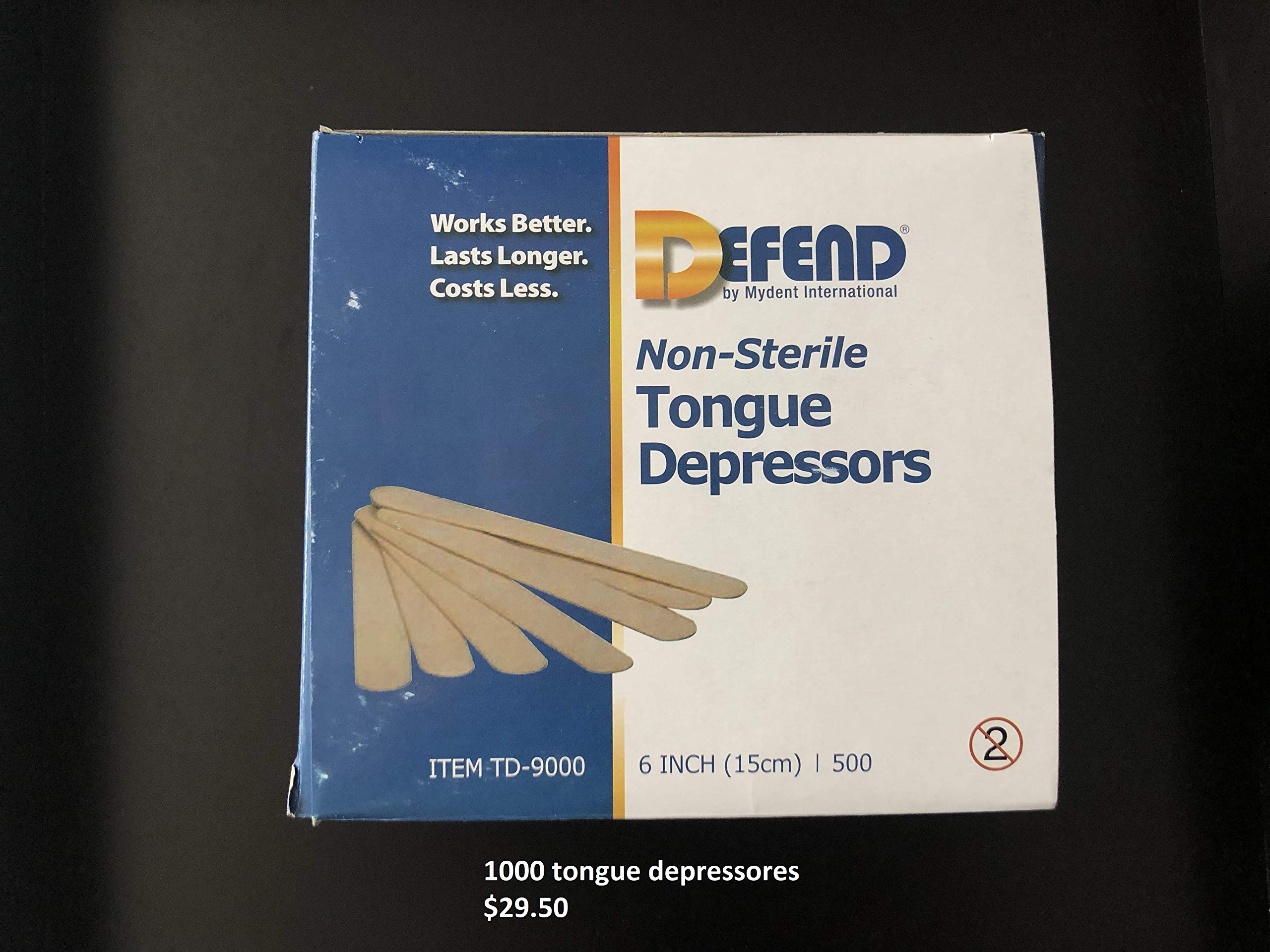 Defend Adult Tongue Depressor 500/bx