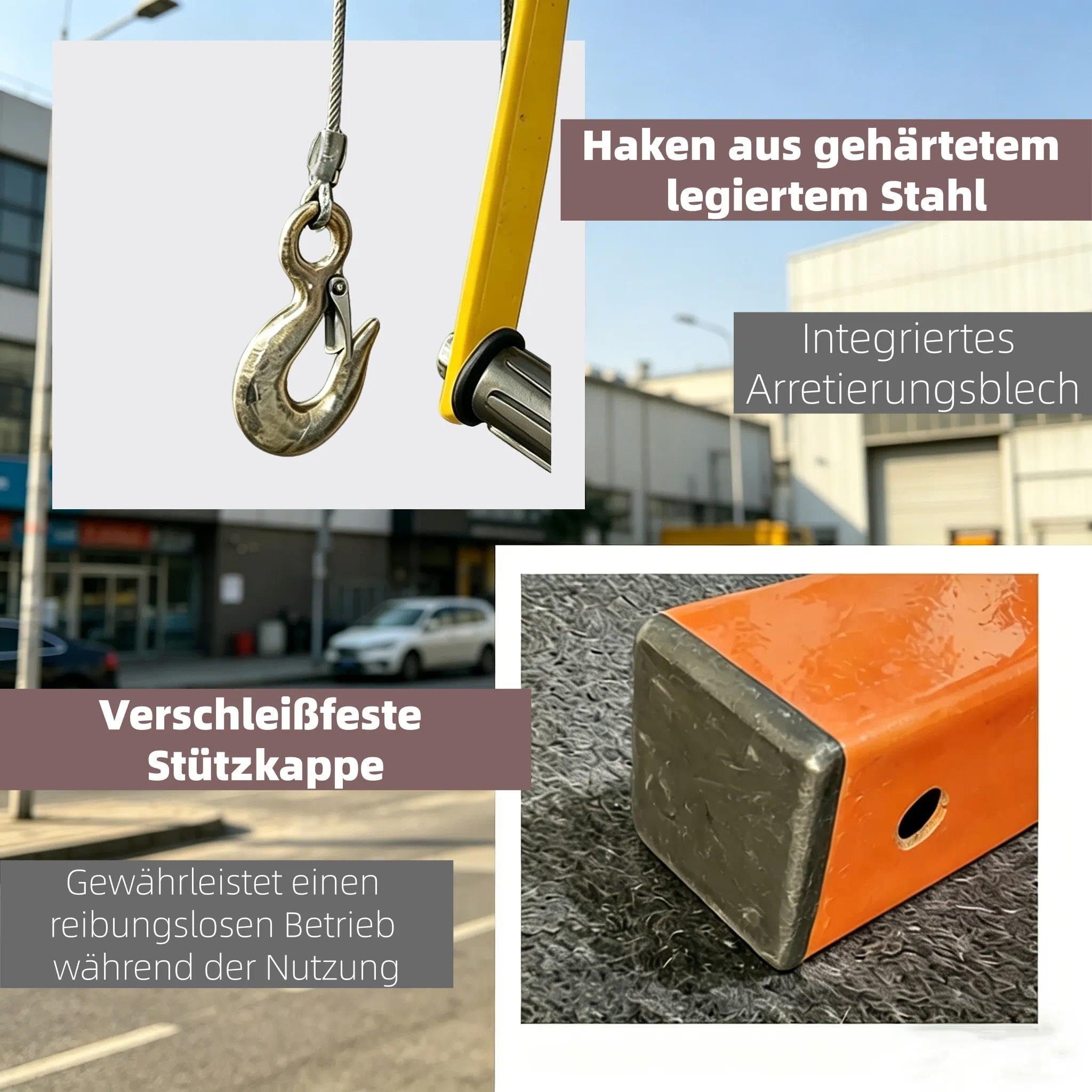 Hebewerkzeug FüR Die Installation Von Klimaanlagen, KlimageräT Hebewerkzeug Mit Seilwinde, HebekräNe For Klimaanlagen, Kleiner Hebekran Mit Handwinde(15)