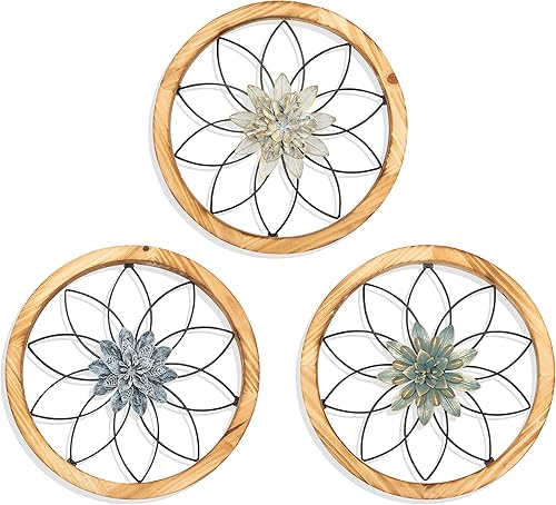 FGstyle 3 Pieces Ultra-thick Farmhouse Wall Decor Rustic Home Decor Farmhouse Hanging Decoration for Outdoor,Bedroom, Living Room, Bathroom, disponible en Yaxa El Salvador