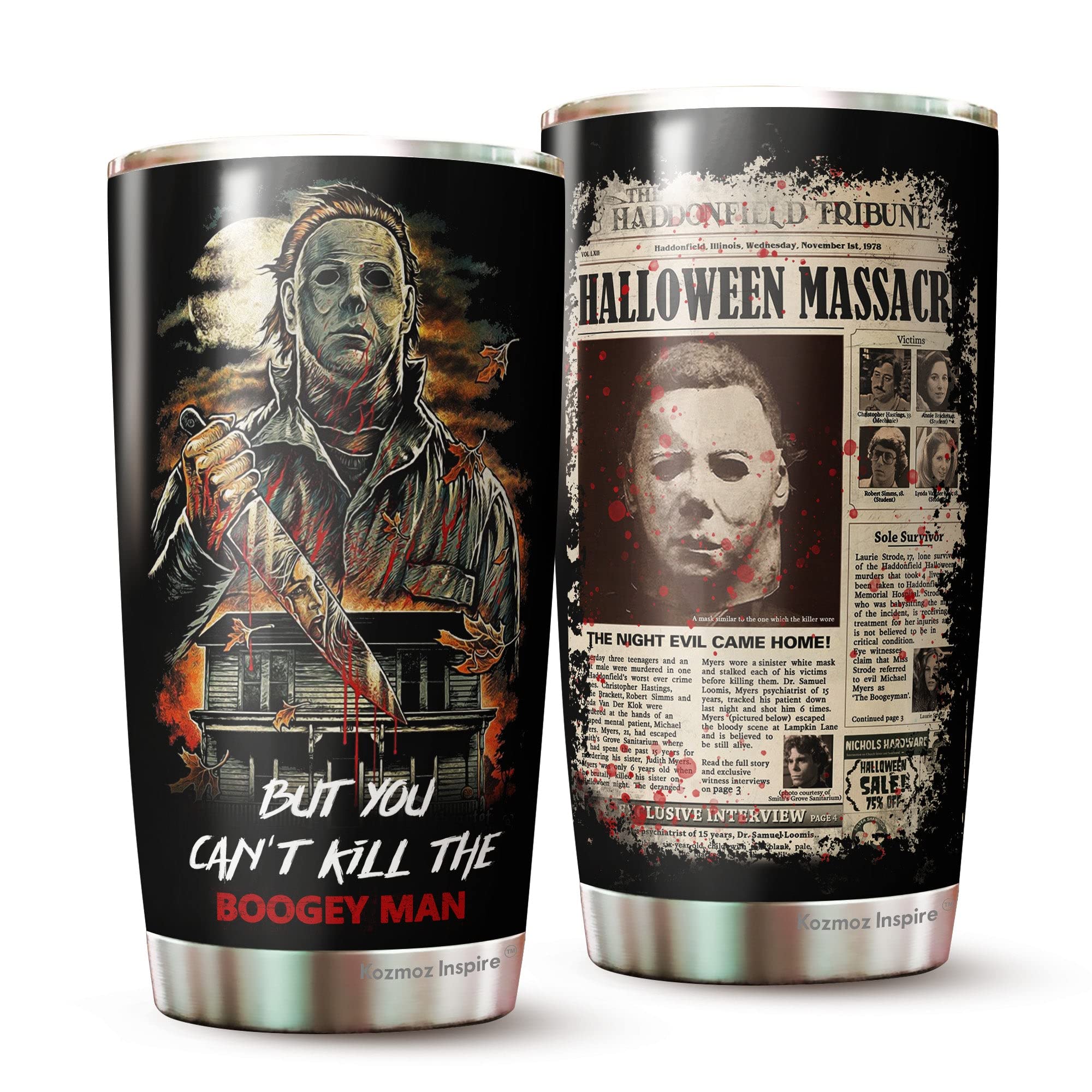 Horror Character Tumbler - Halloween Tumbler - Christmas, Halloween, Birthday Gifts For Coworker, Men, Women - Horror Tumbler - Tumbler 20 Oz