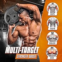 Vista 5 de Yes4All Standard 1-Inch Grip Weight Plates, Cast Iron with Multiple Sizes from 2.5 lb to 35 lb for Strength Training, Weightlifting & Muscle Toning