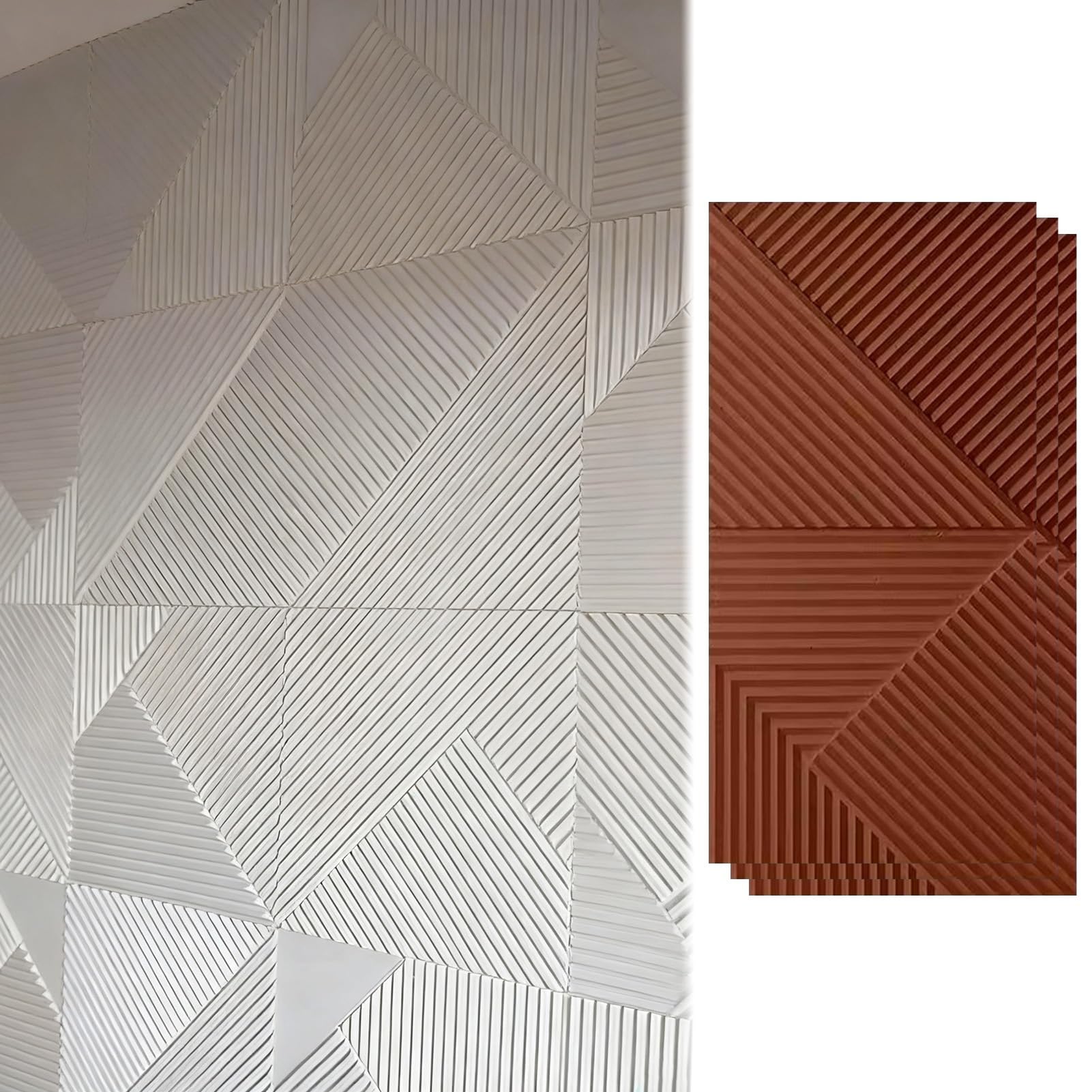 Paneles de pared de poliuretano 3D decorativos para ambientación moderna en restaurantes