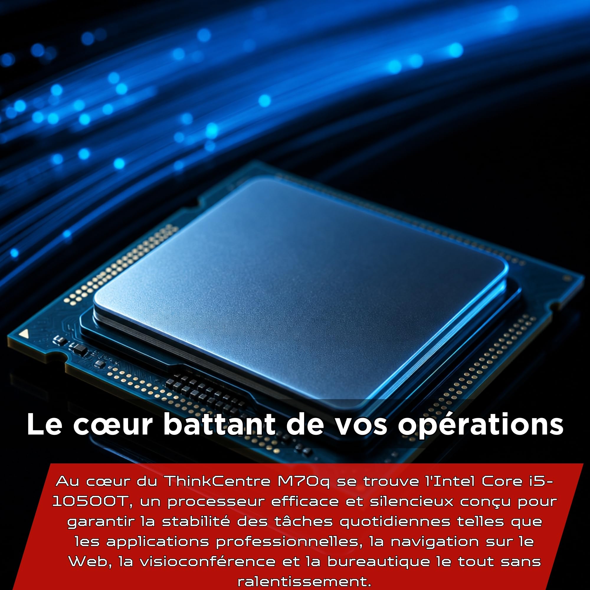 Lenovo ThinkCentre M70q Tiny Intel Core i5 10500T Disque Dur SSD 256 Go Mémoire 16 Go Windows 11 Pro Ordinateur de Bureau Mini PC (reconditionné)