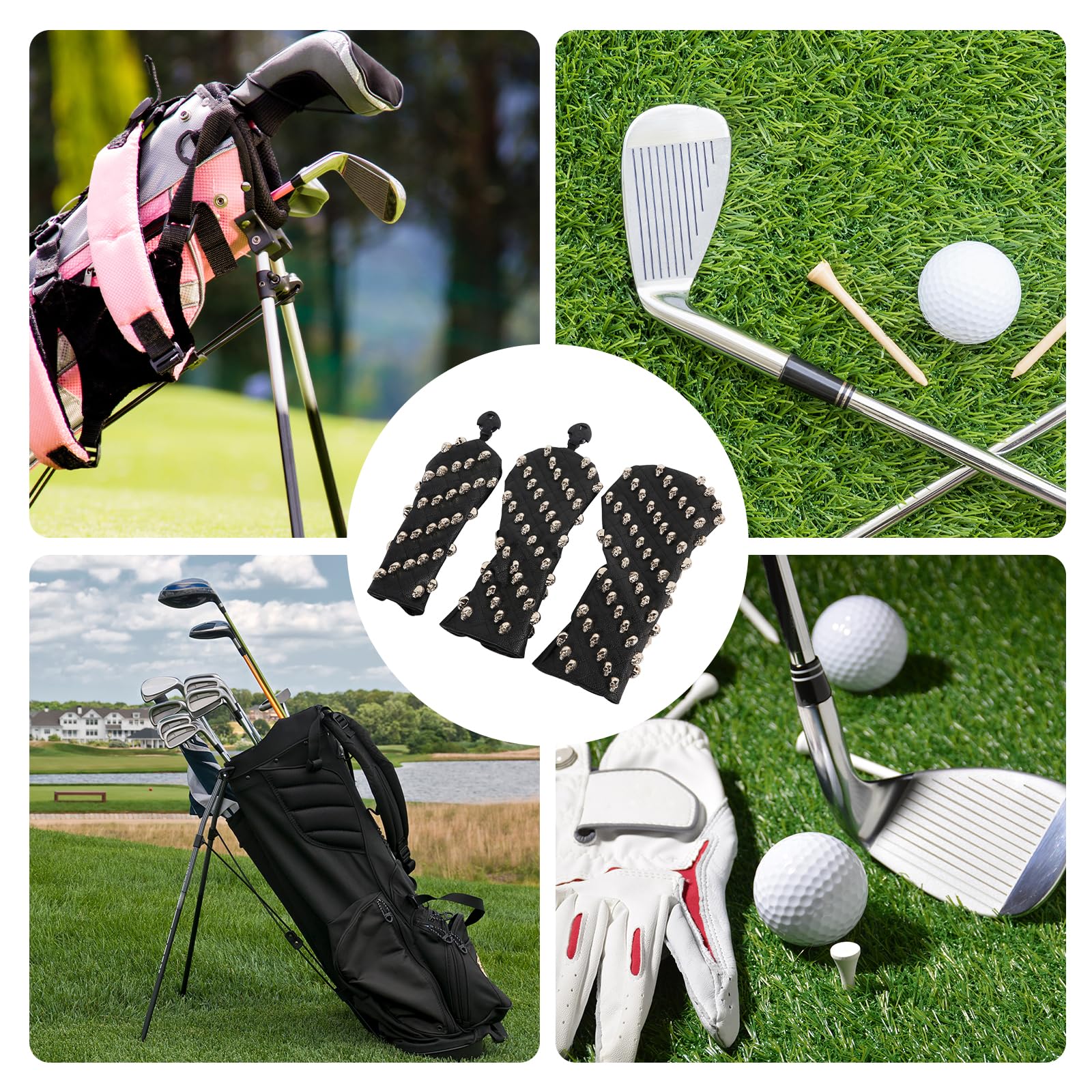 Funda para cabeza de palo de golf para hombres y mujeres, cubierta de palo de golf, cubierta de hierro para palo de golf