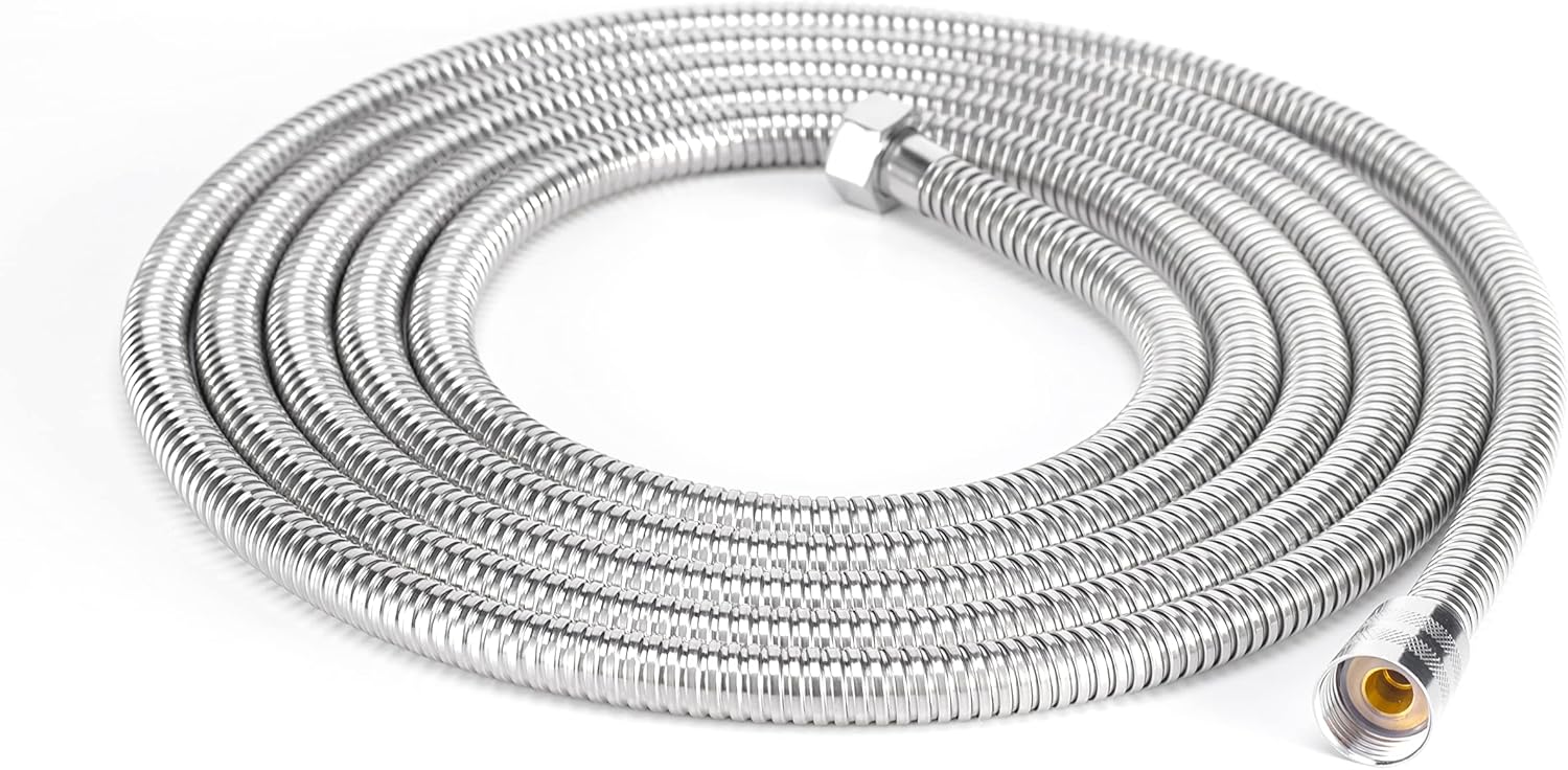 118 Inches Stainless Steel Shower Hose, Flexible Handheld Shower Hose