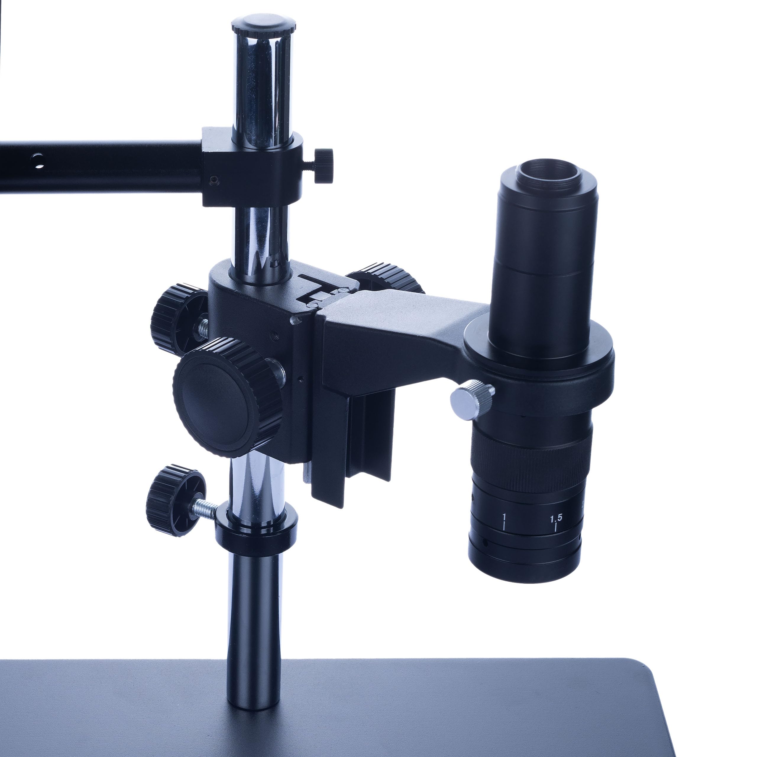 Rosfix Microscopio Digitale Earth Pro MCEP-0.5X – Zoom 7–45x, C-Mount, Ottica in Vetro HD | 100–150mm Distanza Lavoro | Elettronica, Biologia, Gioielleria | Microscopio Professionale