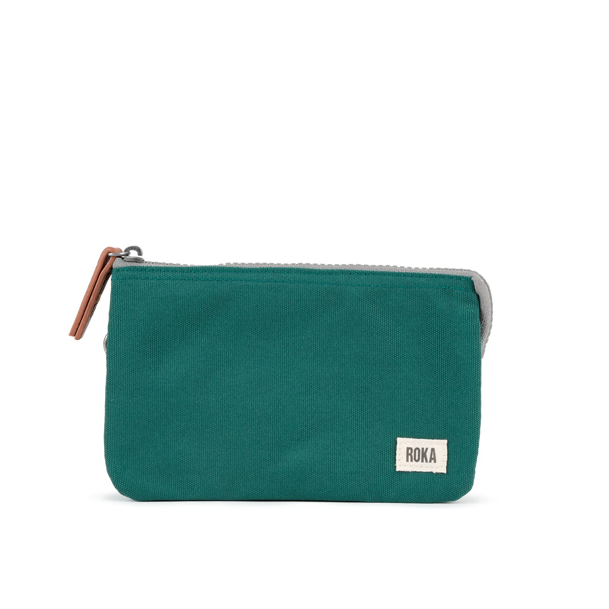 Roka London Carnaby Small Sustainable Teal 14cm x 9.5cm x 5cm