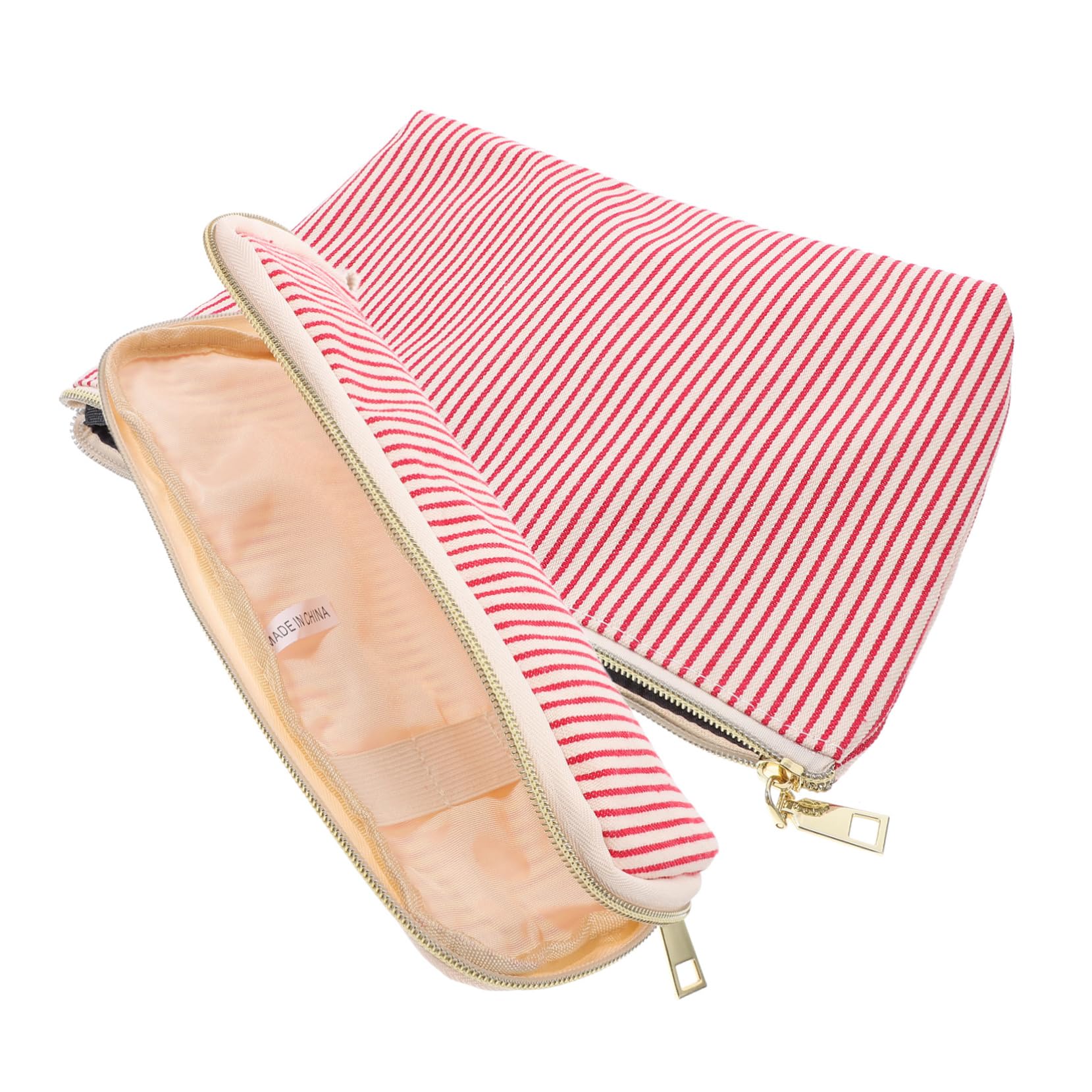 Beavorty 8 STK Reise-Aufbewahrungstasche Reise-toilettenartikel-Organizer Make-up-Tasche Mit Reißverschluss Reisezubehörtasche Kosmetiktasche Kulturbeutel Schreibwarentasche Polyester Rot