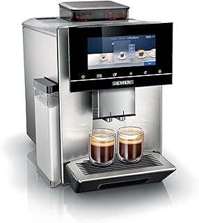 SIEMENS TQ905GB3 EQ900 Fully Automatic Coffee Machine, Stainless Steel with 6.8 inch iSelect Display, Various System Options and Home Connect App