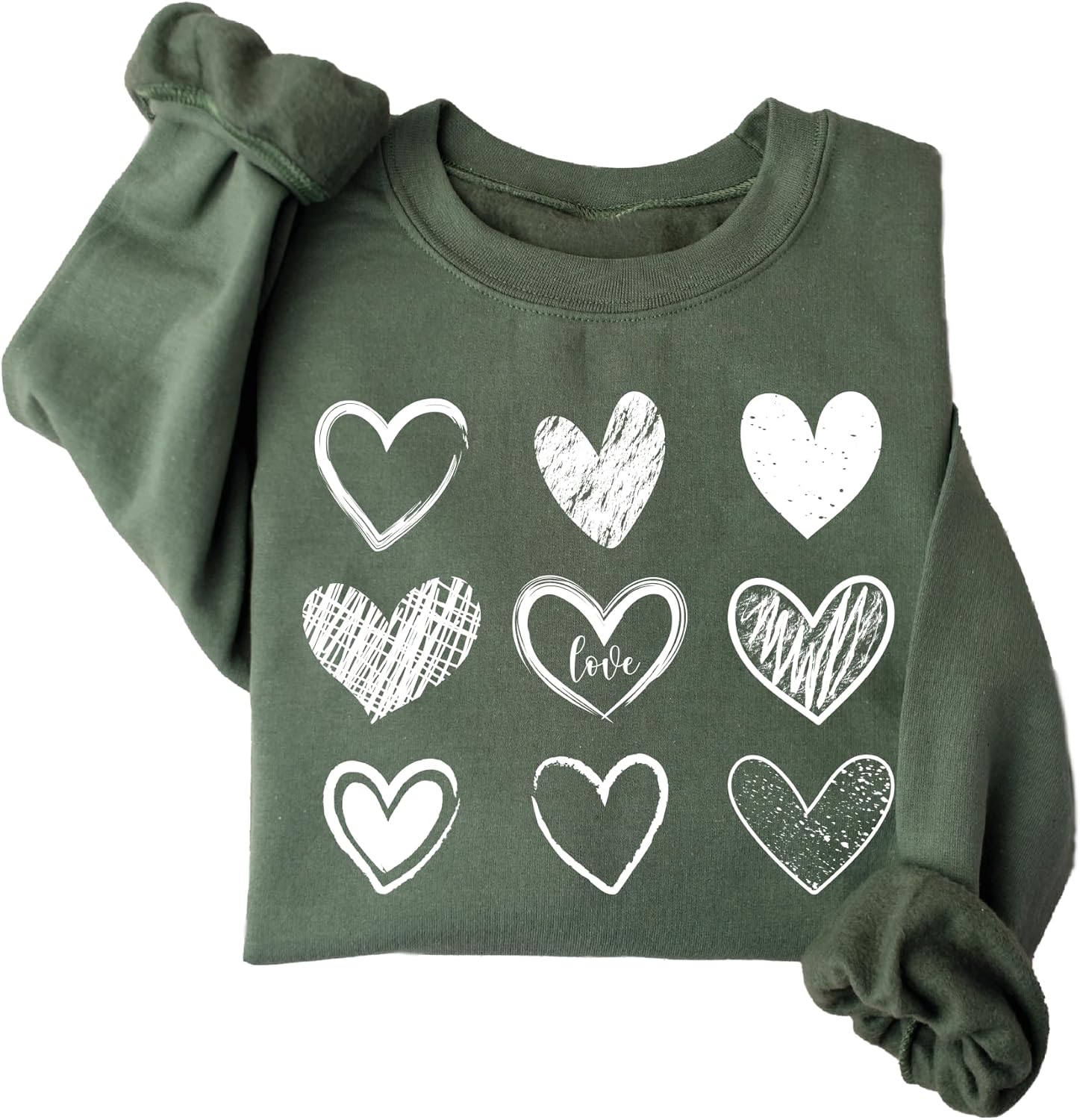 Valentines Day Heart Sweatshirt, Teacher Valentine Gift, Womens XOXO Sweater - Image 5