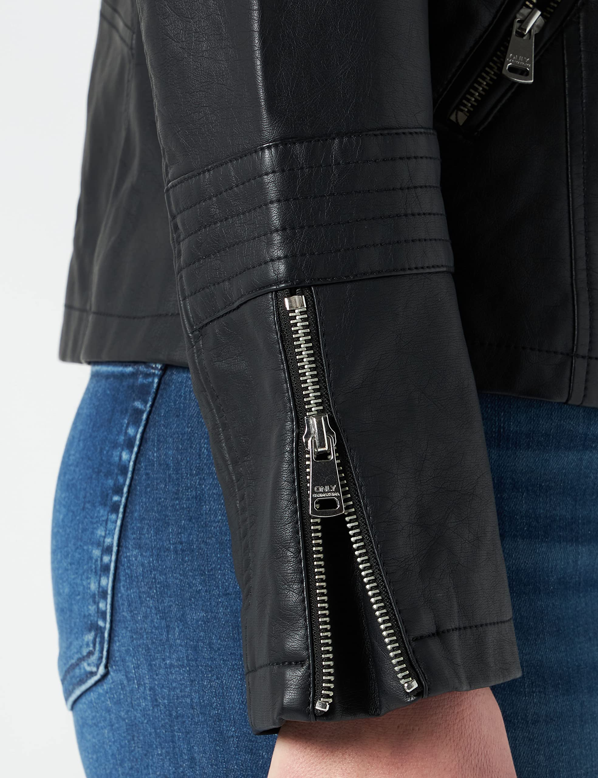 Only CARMAKOMA Caremmy Faux Leather Biker Noos Giacca, Nero (Black), 52 Donna