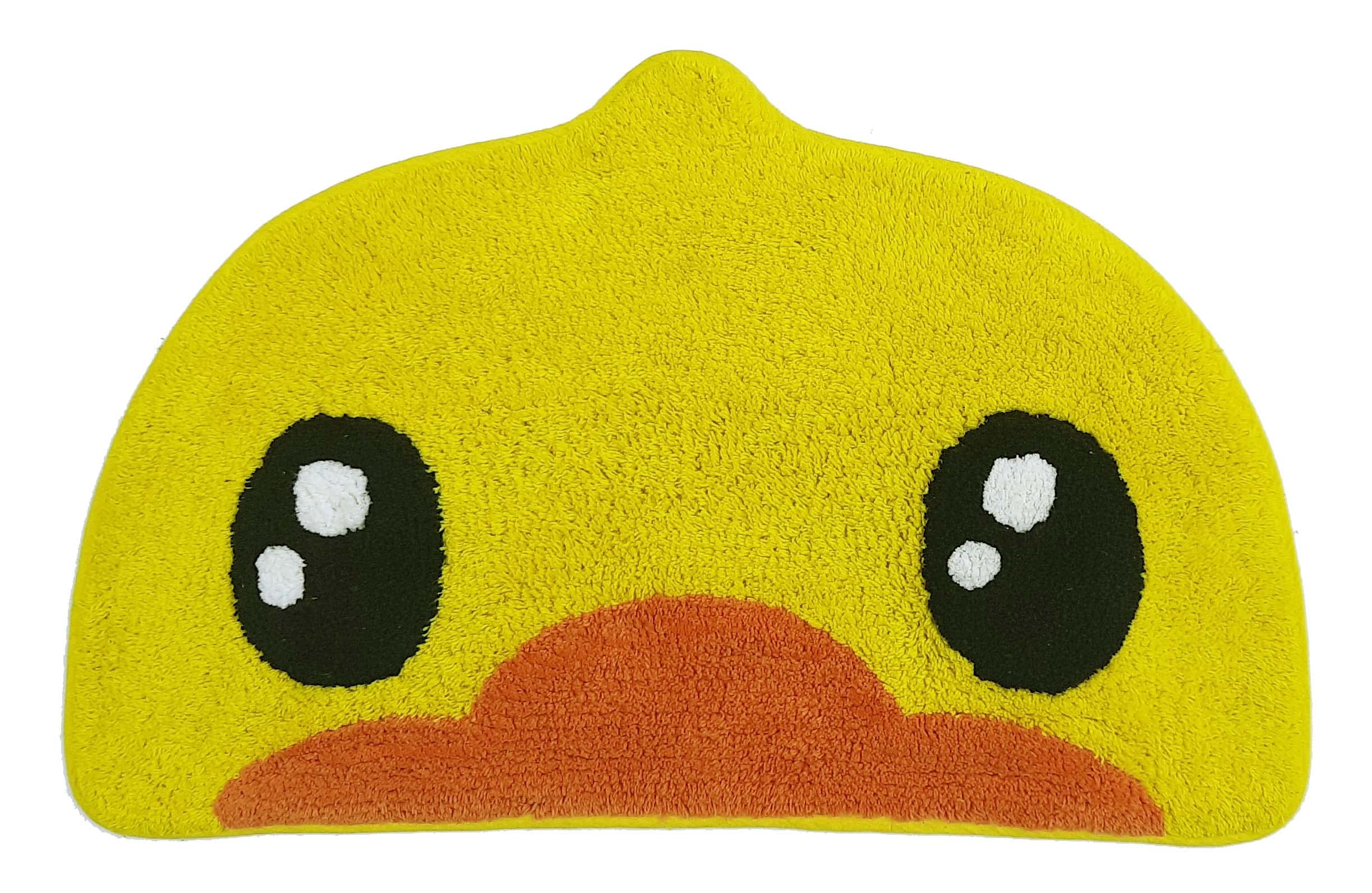 Cotton Duck Face Shaped Tufted Bath Mat with Latex Back 38X58 CM