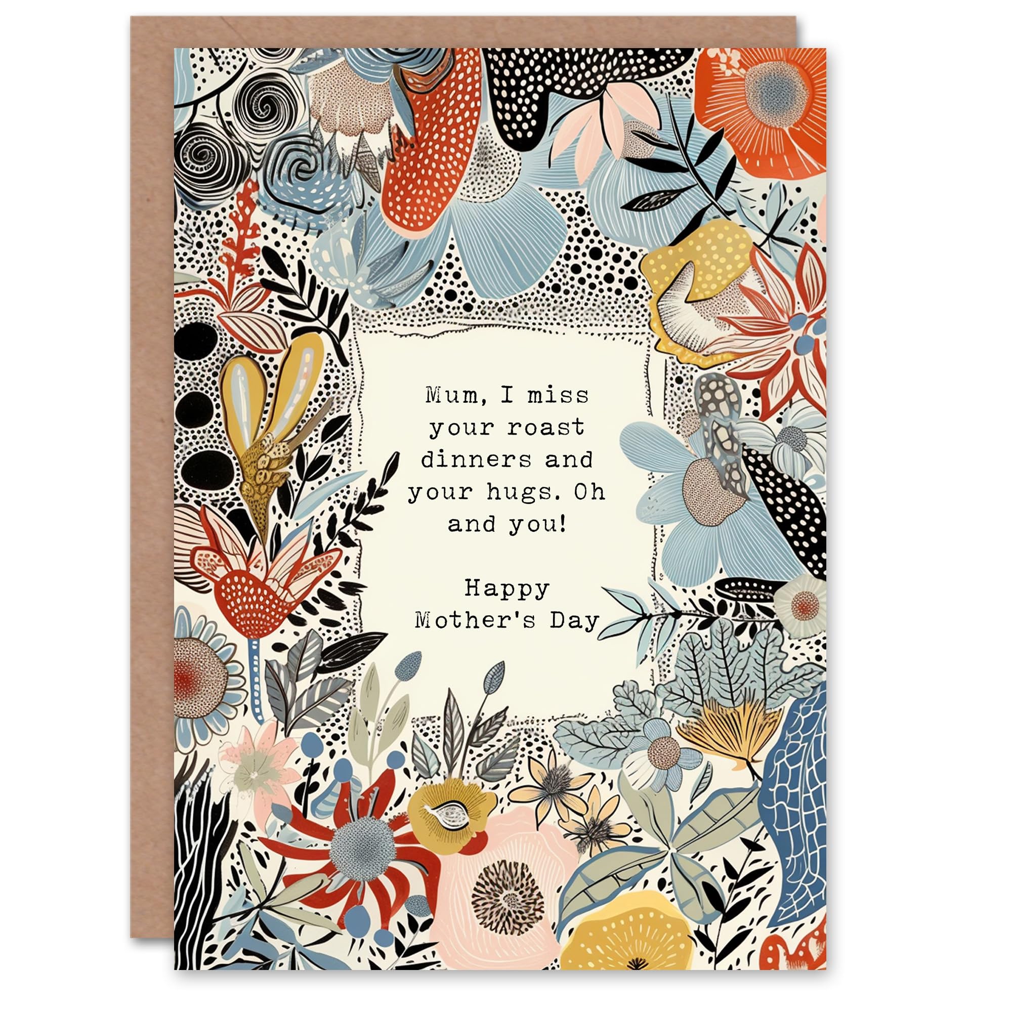 Artery8 Mother's Day Greeting Card - Roast Dinners Mum Card