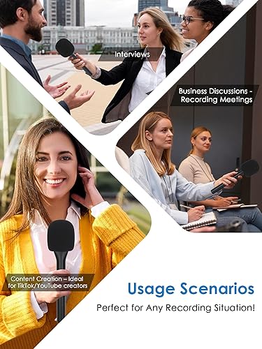 Miniatura 8 de YOUSHARES Soporte de micrófono de entrevista de mano, riel magnético de hierro compatible con DJI Mic Mini  2 & Rode Wireless Go IIPRO e Insta360