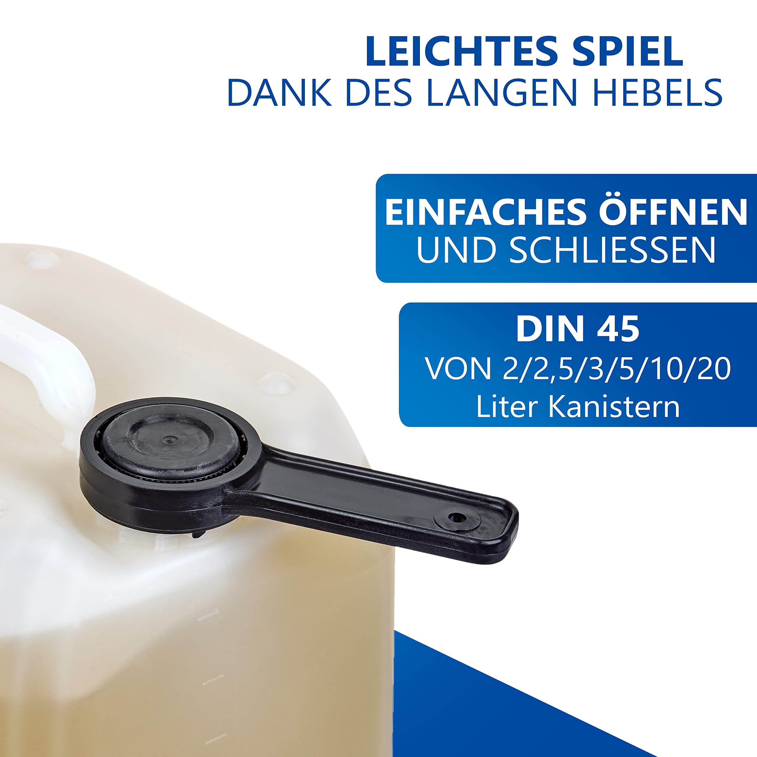 Gvrxec Lot De 2 Clés Pour Bidon Din51/61, Clé à Main, Ouvre-bouteille Pour Bouchon à Vis Din51 + Din61, Ouverture Facile Des Bidons De 5/10/20/25/30 Litres