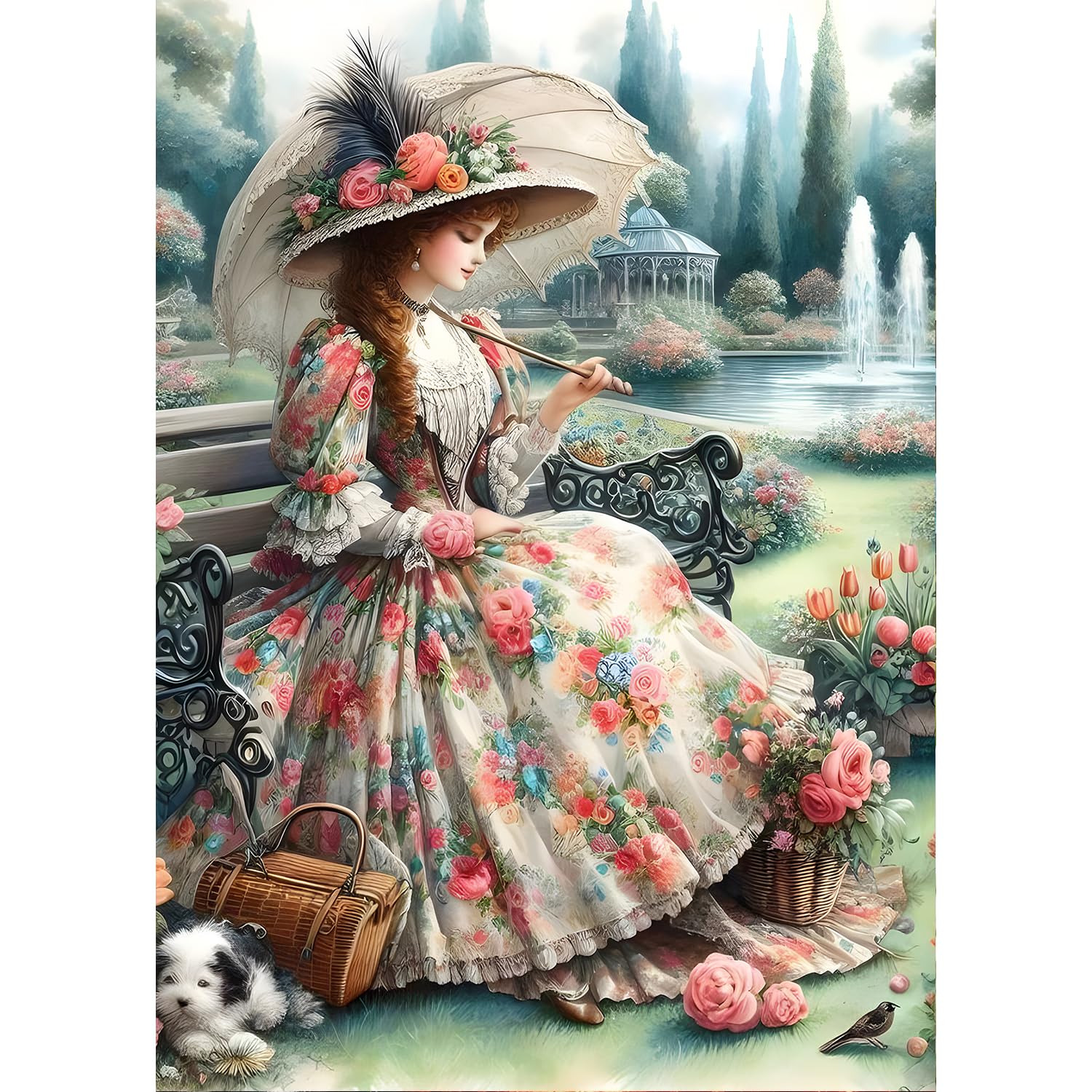 Diy Peinture Diamant 5D Kit Complet Tigre Lion Léopard,Point De Croix