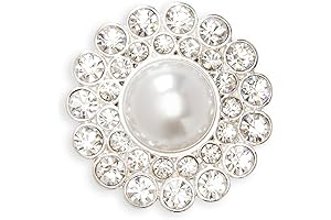 Darice, David Tutera Illusion Crystal and Pearl Magnet Brooches