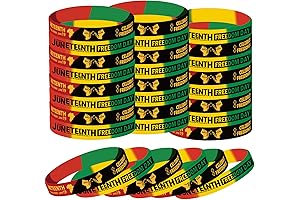 Celebrate Juneteenth Freedom Day with Our Vibrant Silicone Bracelets