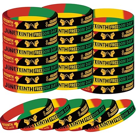 Celebrate Juneteenth Freedom Day with Our Vibrant Silicone Bracelets