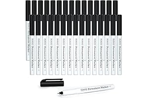 Art Markers for Kids, Ultra Fine Line Permanent Black Marker Pens, Ideal...
